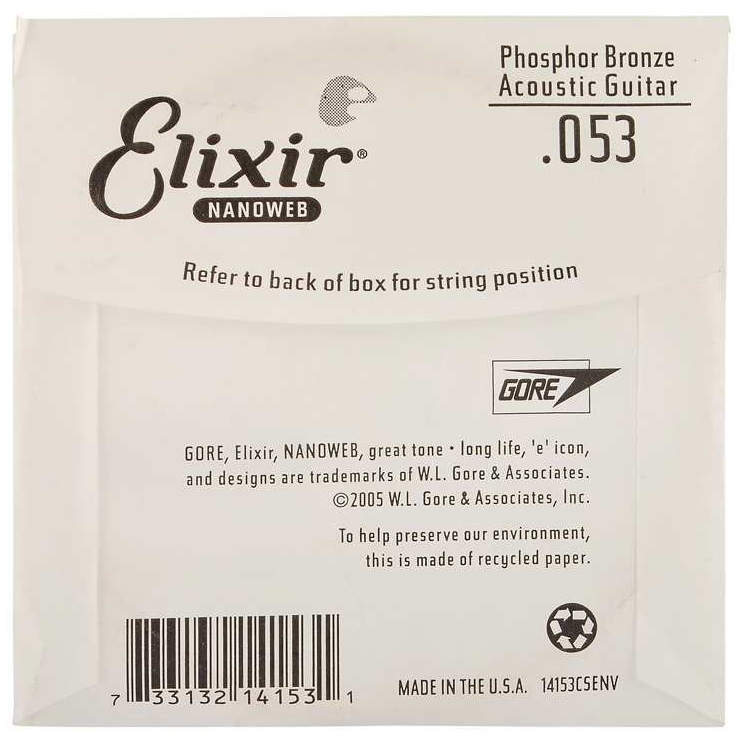 Elixir - Elixir 14153 Einzelsaite 053 Nanoweb Phosphor Bronze - 1