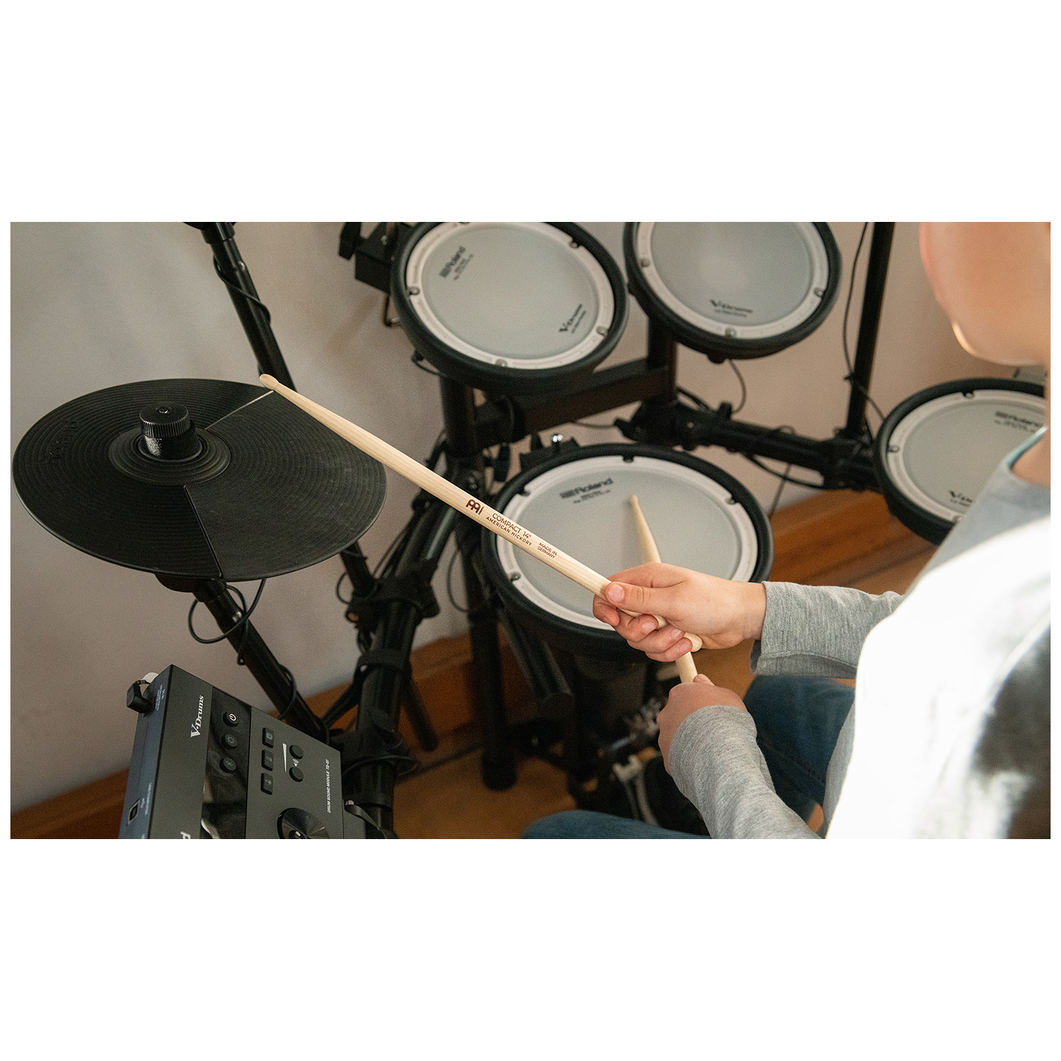 Image of Meinl stick  brush compact 14 drumstick american hickory 10026740 3