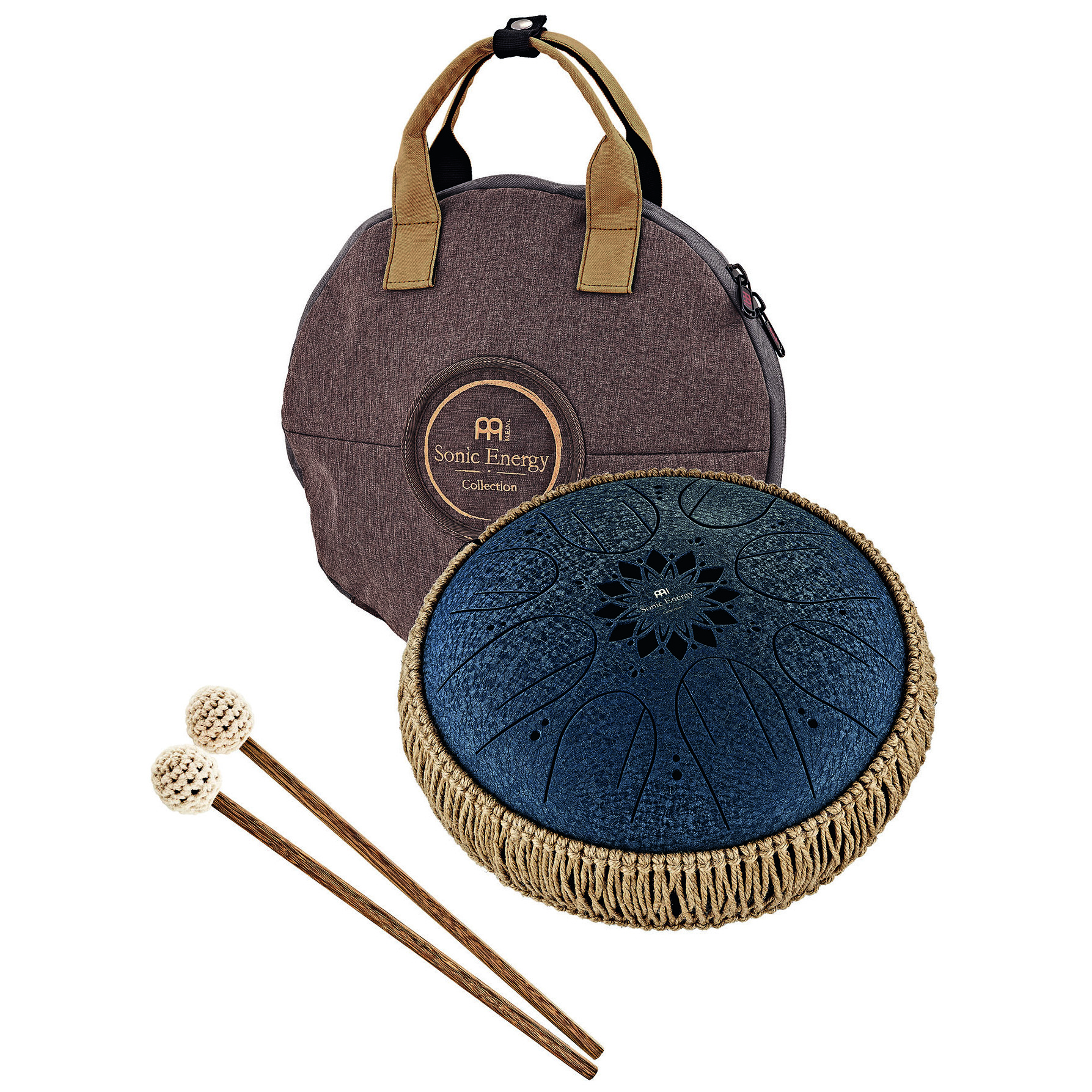 Meinl Sonic Energy MOSTD2NB - Medium Octave Steel Tongue Drum 10", C Moll, 8 Töne, 432 Hz, Navyblau 2