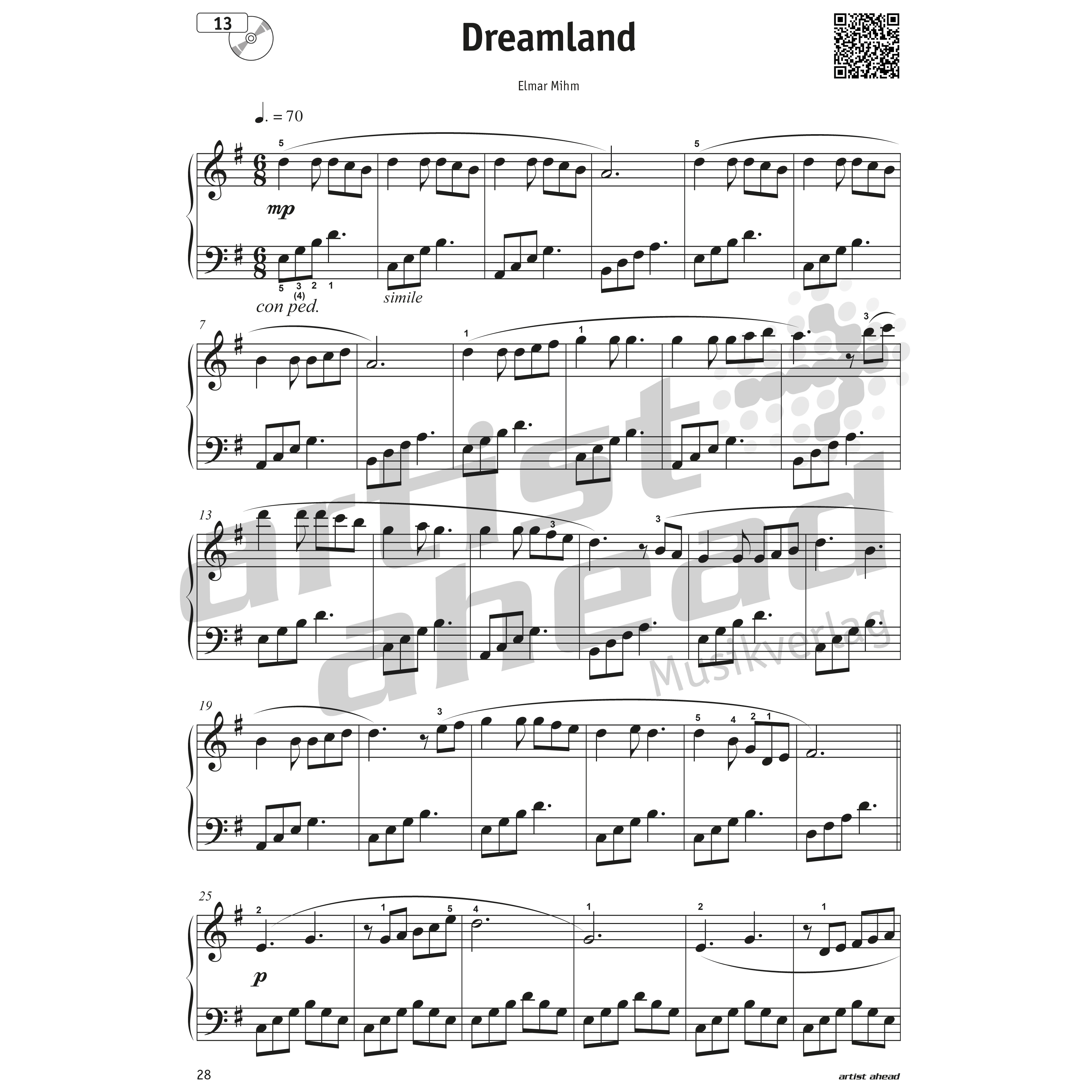 Artist Ahead Meine schönsten Wohlfühlmomente am Klavier - Elmar Mihm 7