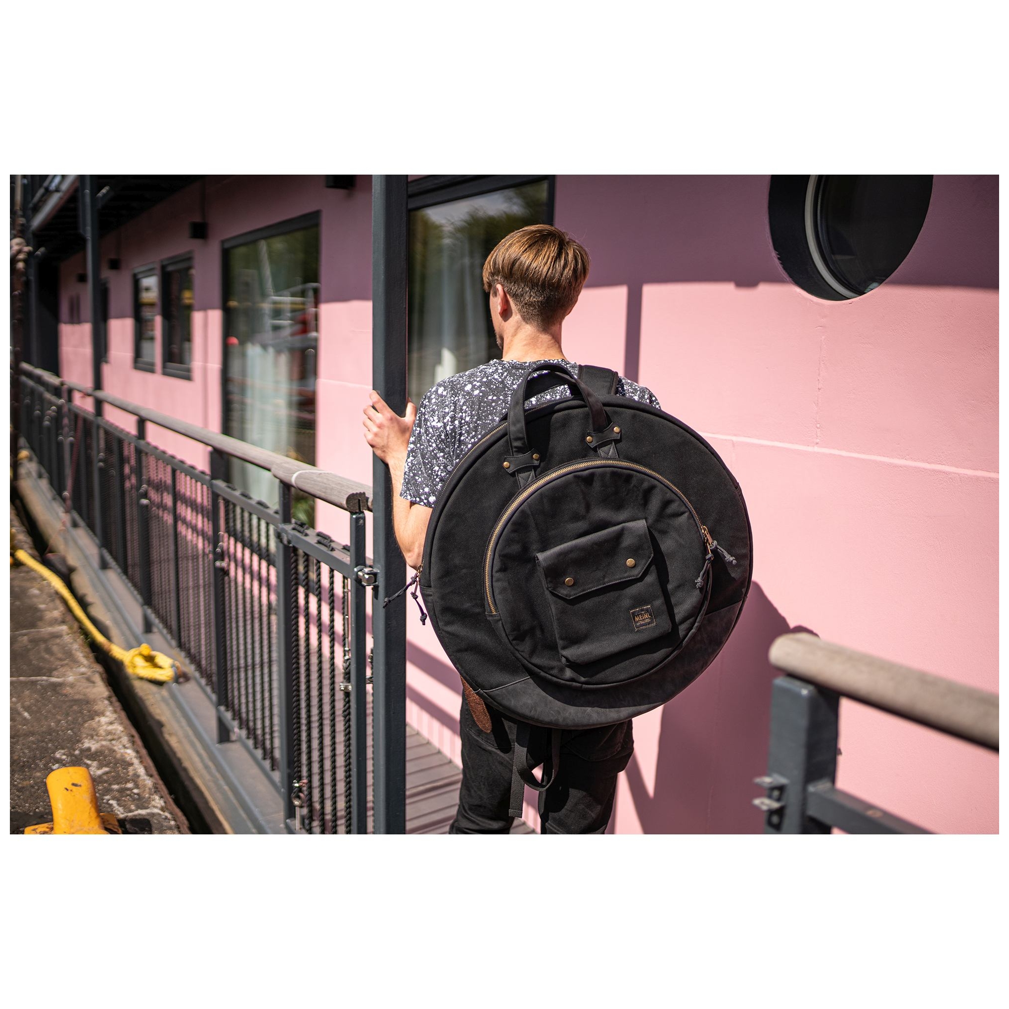 Image of Meinl cymbals mwc22bk 22 canvas collection cymbal bag  classic black 10028394 5