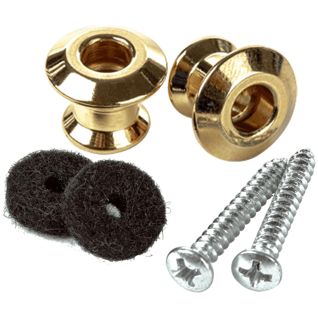 Dunlop Straplok Strap Button Set gold