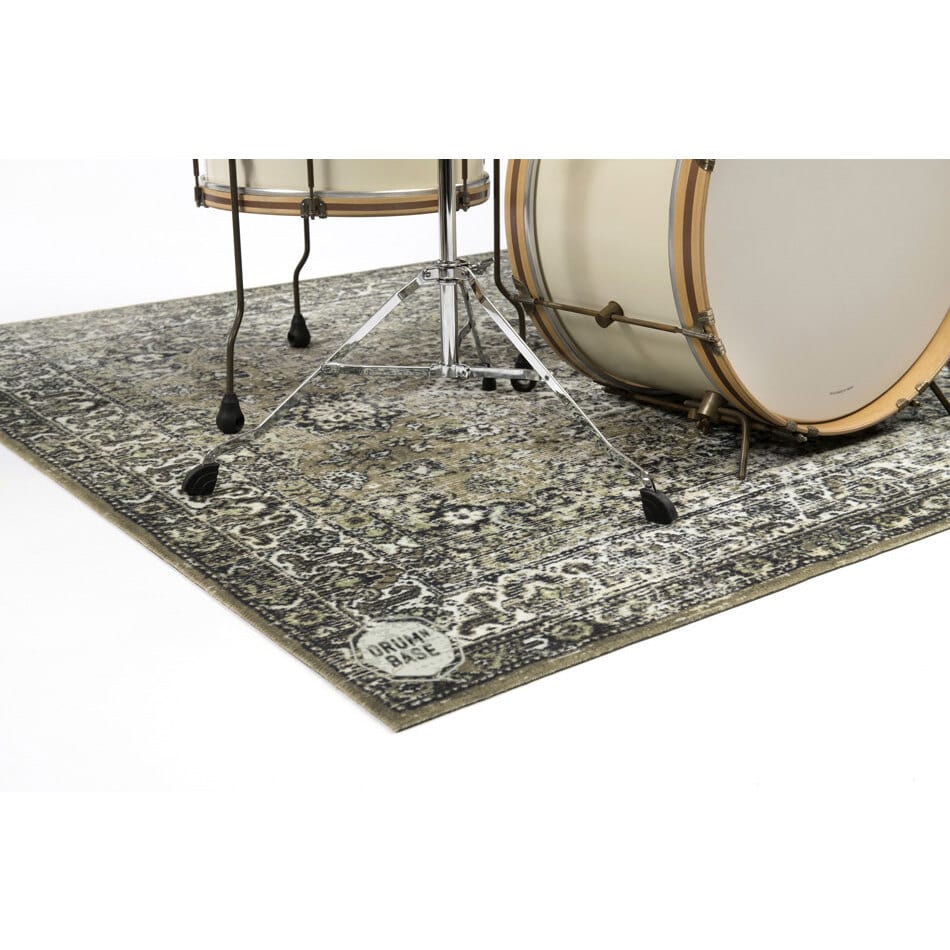 DRUMnBASE 185 x 160 cm Vintage Drum Mat Green 3