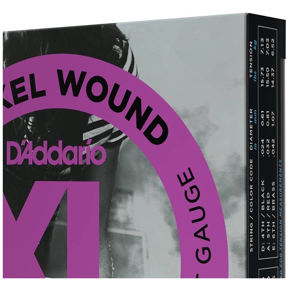 D’Addario - D’Addario EXL120-3D - XL Electric Nickel Wound 3er Pack 009-0042 - 2