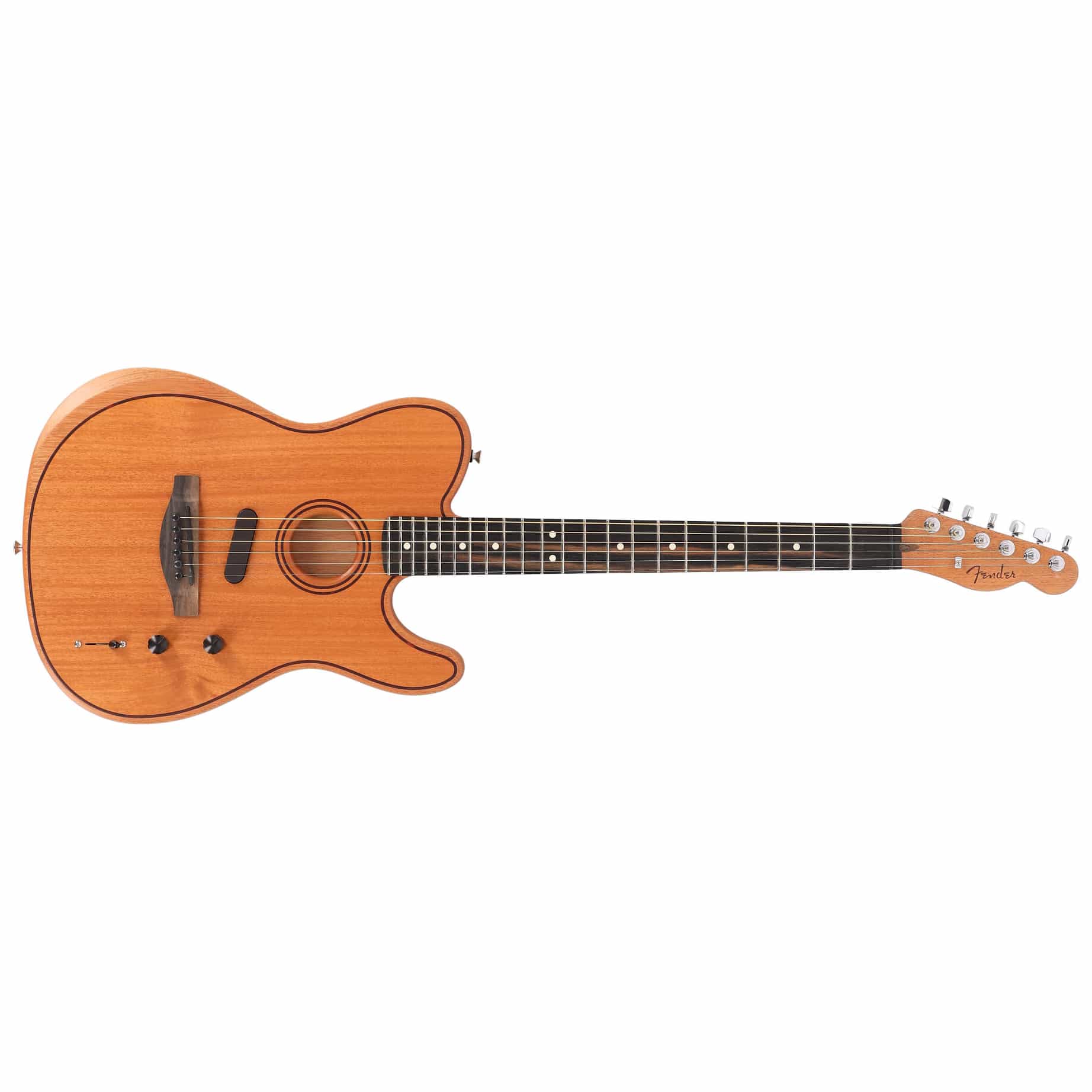 Image of Fender american acoustasonic telecaster eb nat 10028094 1