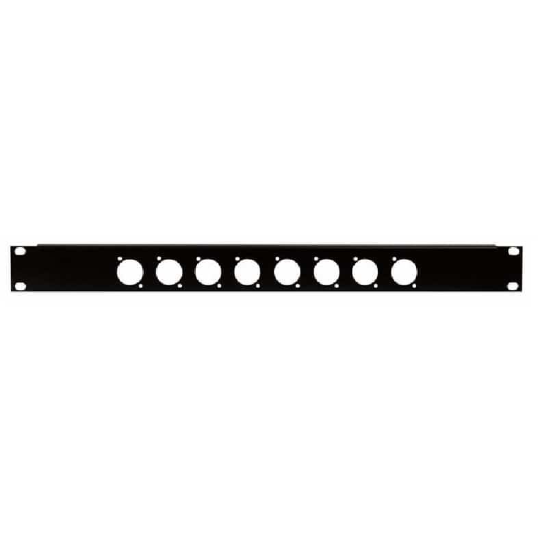 Stand Art - Stand Art U-Rackblende 1 HE Stahl für 8 x XLR D Serie