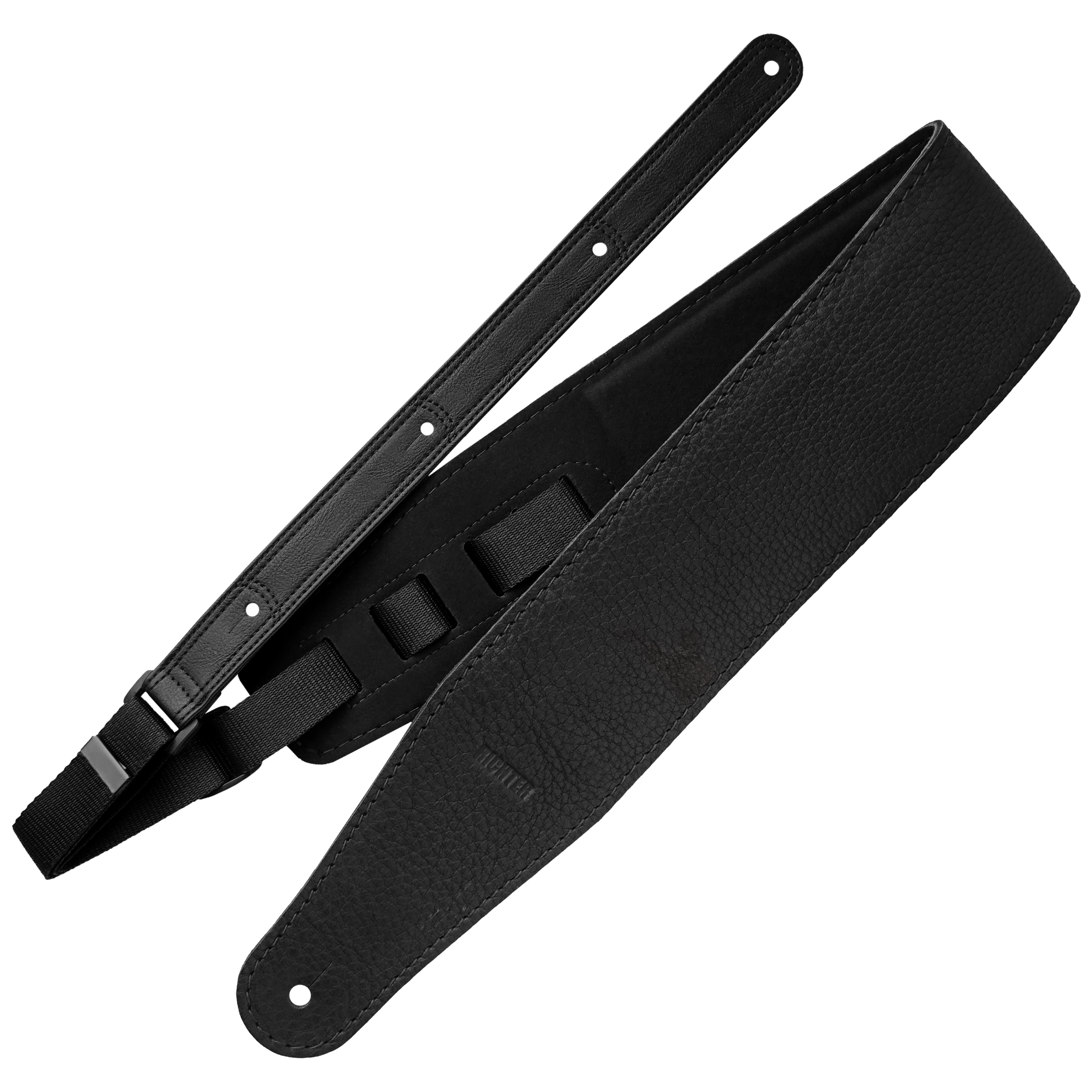 Richter Beavertail Gitarrengurt Bullneck Wild Black