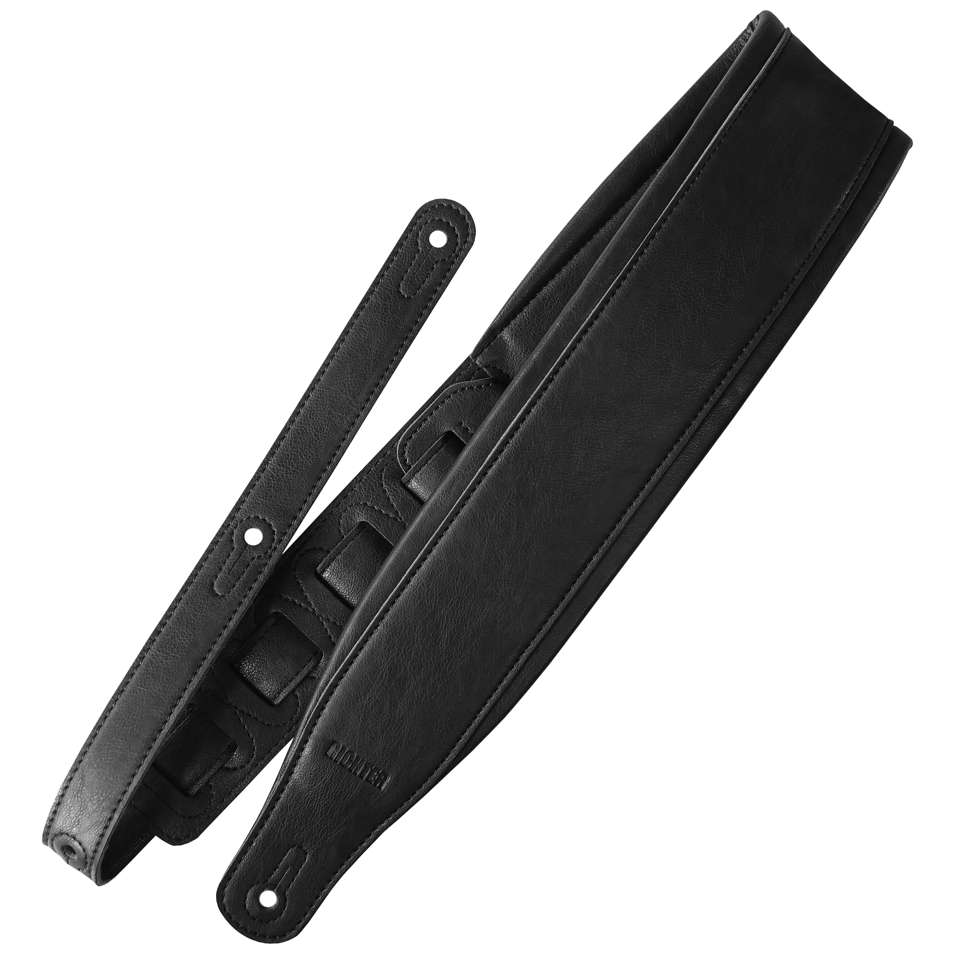 Richter Backline Gitarrengurt Leatherette I Vegan Black