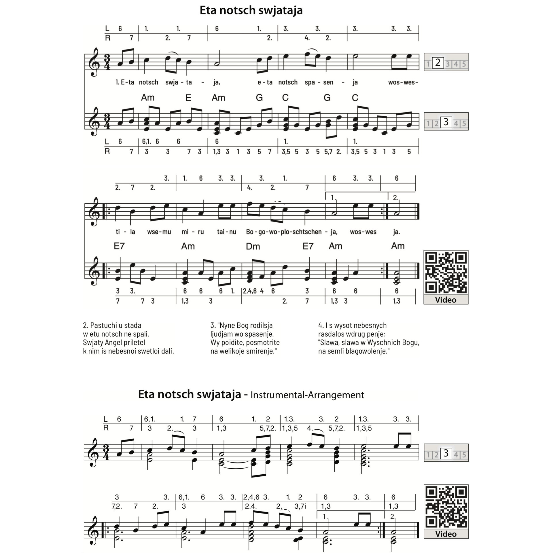  Weihnachtslieder aus alles Welt für Kalimba (17 Töne, C-Dur) 6