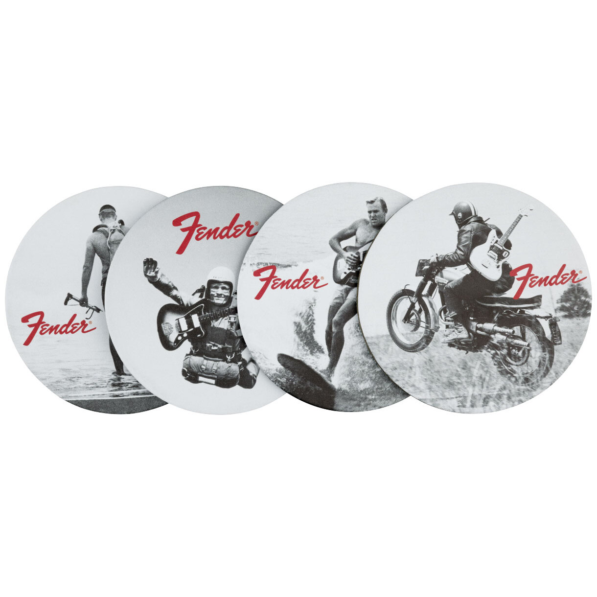 Fender Leather Coasters