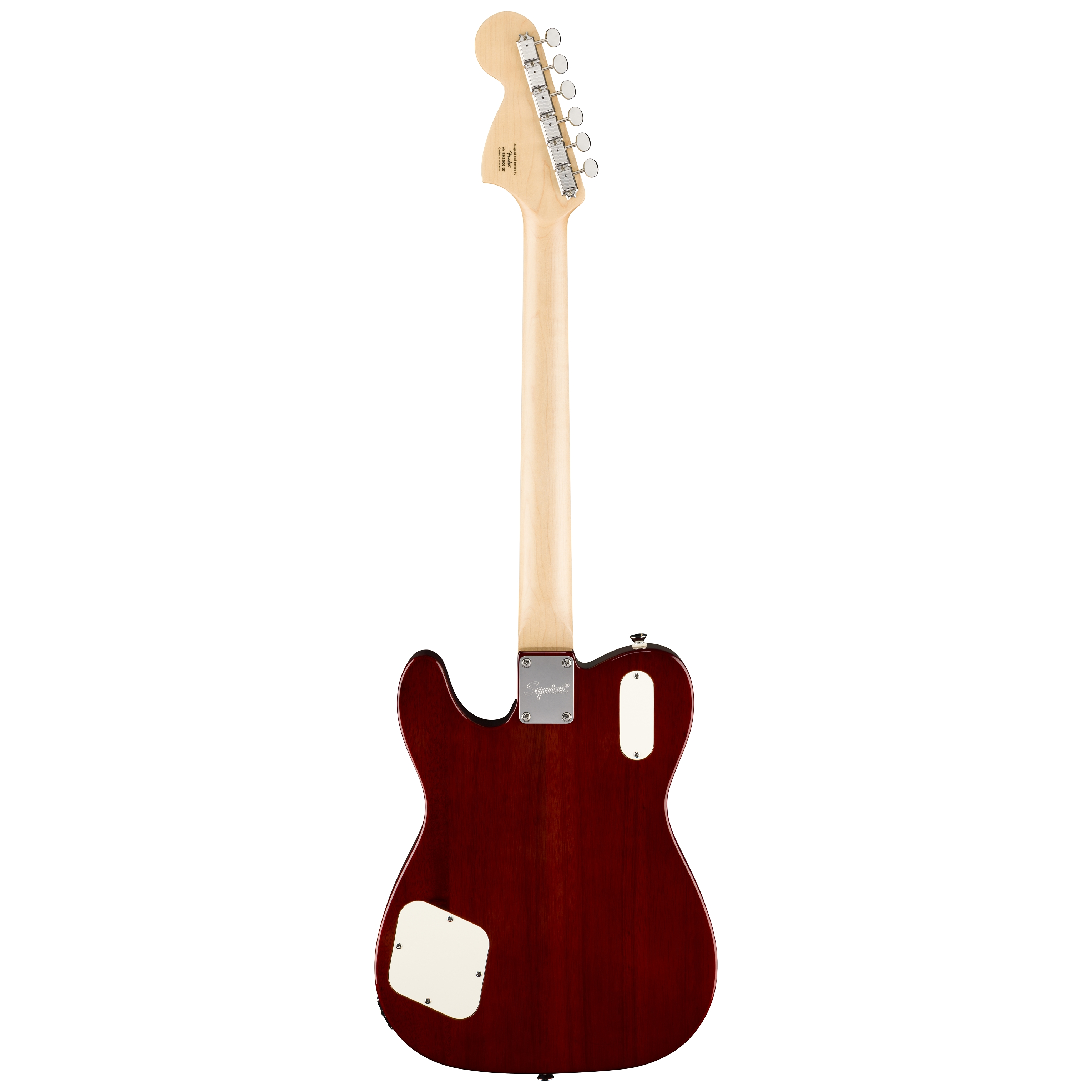 Squier by Fender Paranormal Troublemaker Telecaster DLX Bigsby LRL Parchment PG Honey Sunburst 2