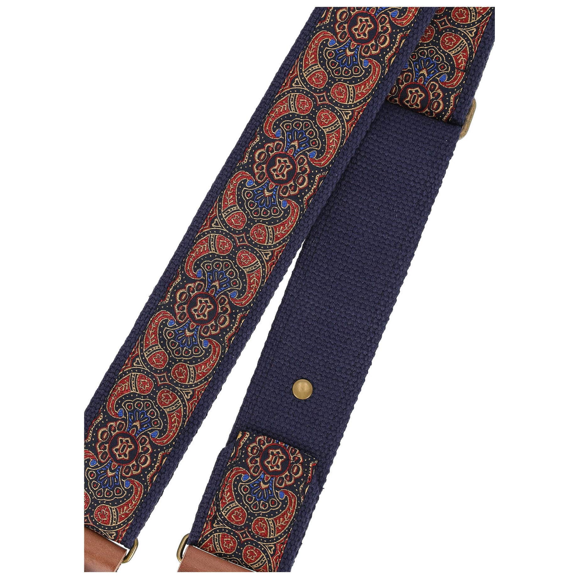 Steyner Straps Retro Gitarrengurt - Abendlicht blau-rot VEGAN 4