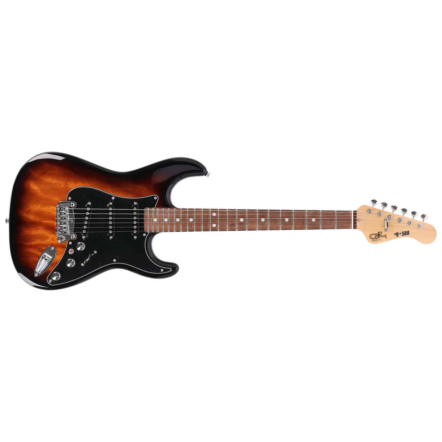 G&L LTD CLF Research S 500 RW Tobacco Sunburst over Okoume 1