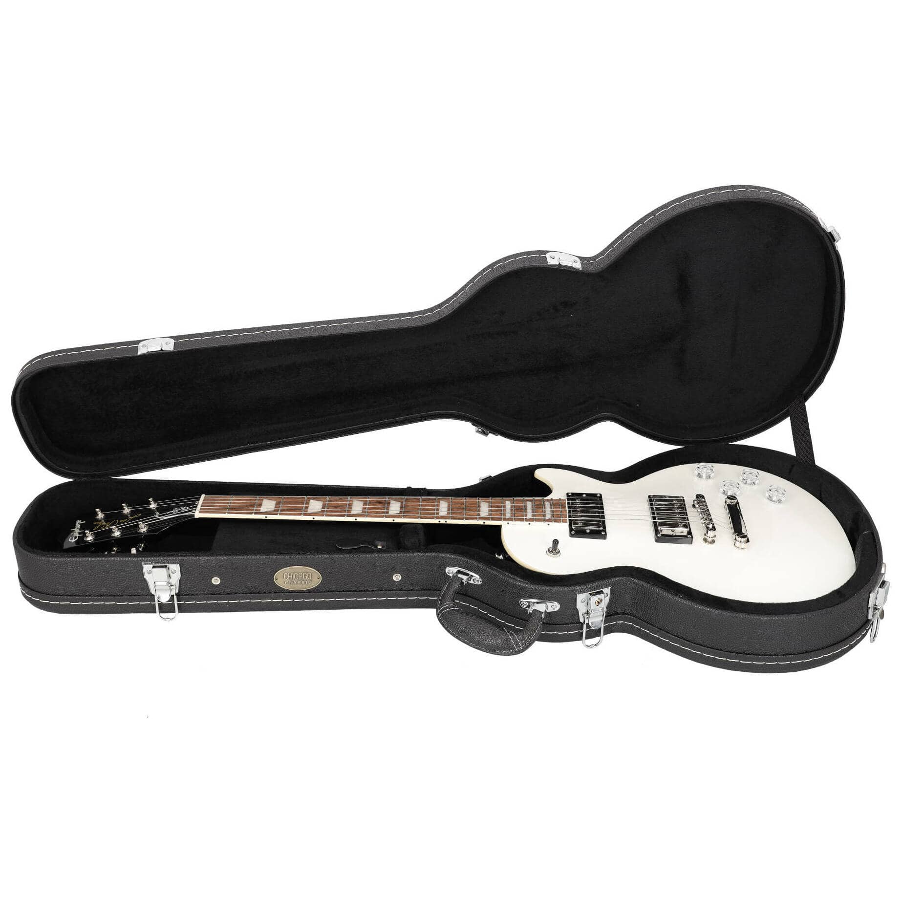 Chicago Classic E-Gitarre Les Paul Koffer Schwarz 4