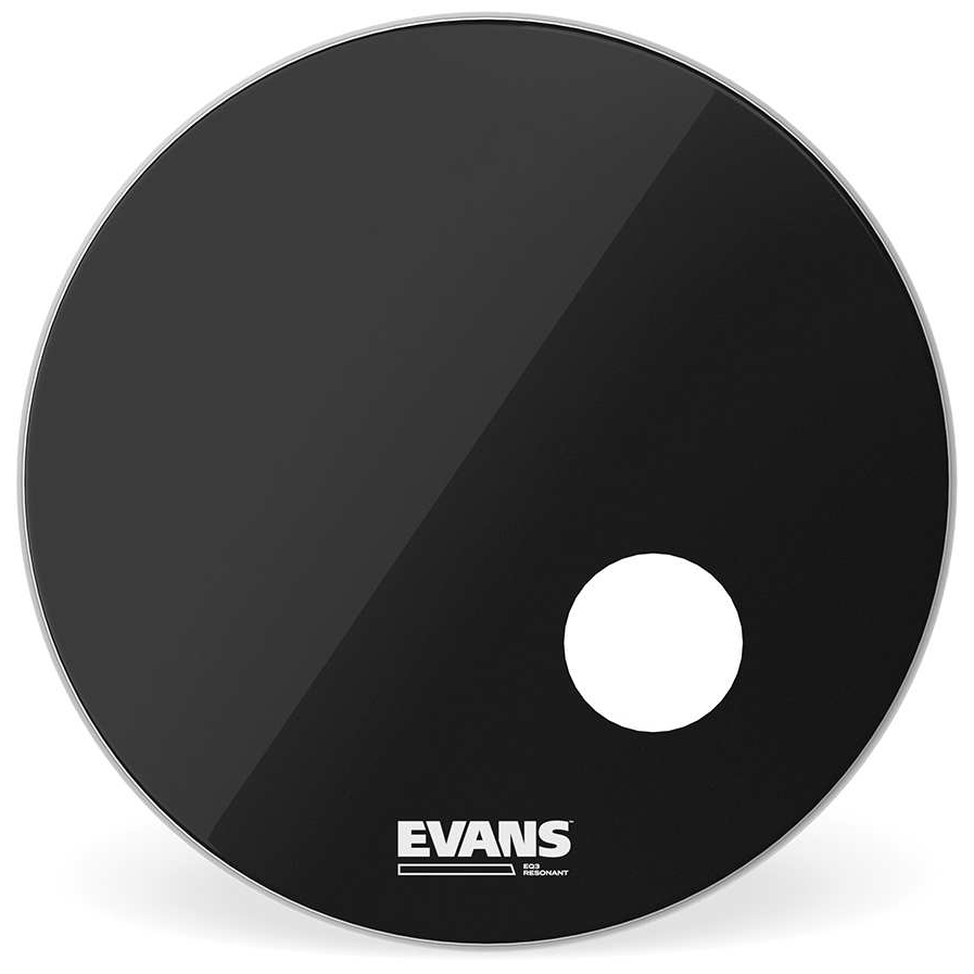 Evans - Evans BD22RB - EQ3 Resonant Black Bassdrum Resonanzfell - 22 Zoll