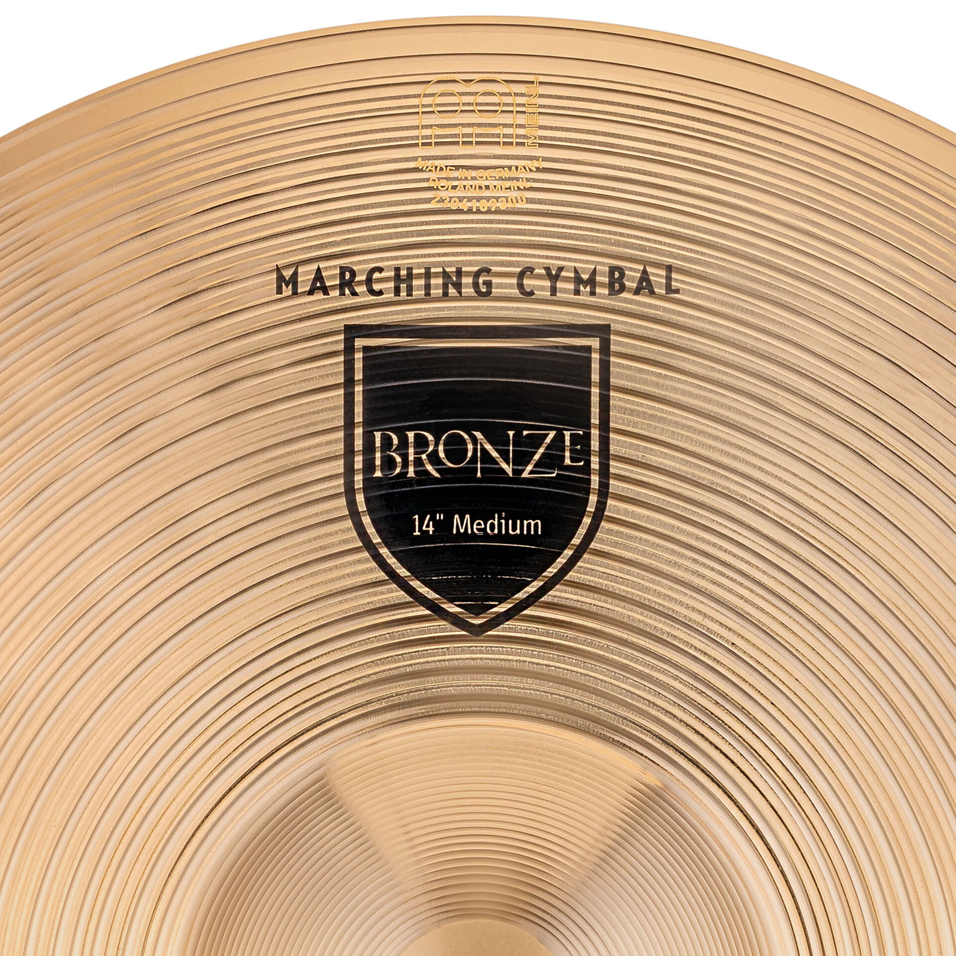 Meinl Cymbals Student Bronze MA-BZ-14M 14" Marching Cymbals 1