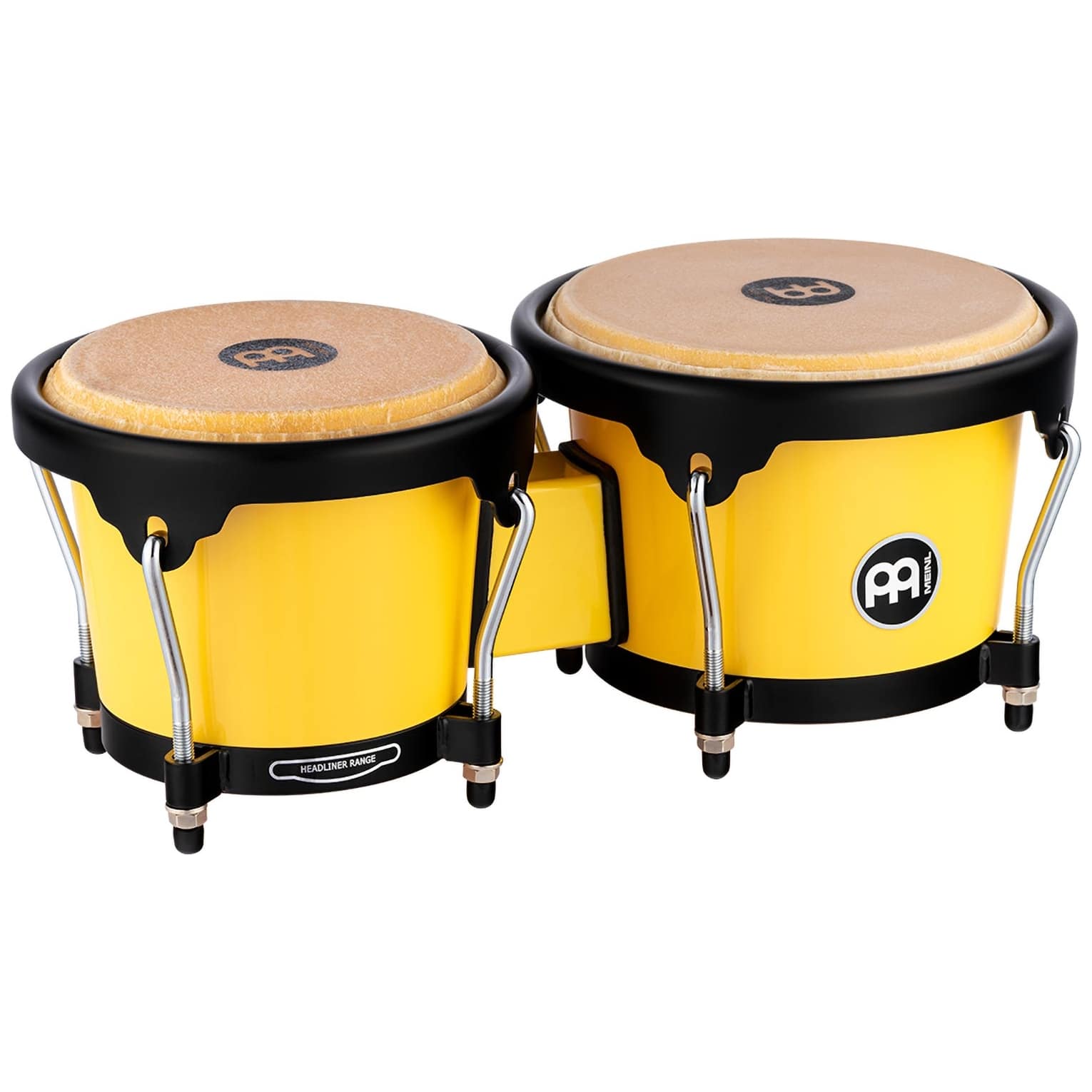 Image of Meinl percussion hb50iy journey series bongo, illuminating yellow 10026801 0