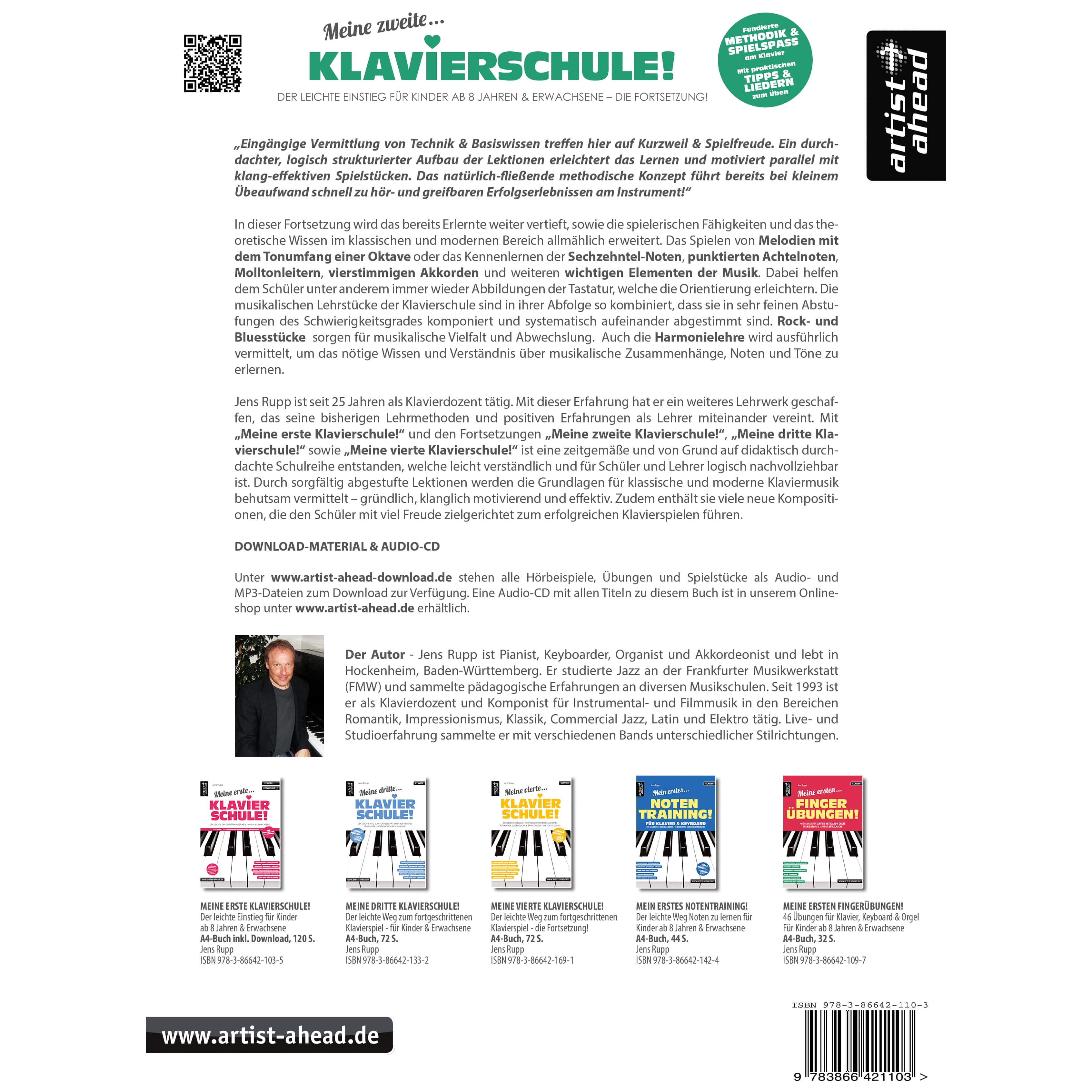 Artist Ahead Meine zweite Klavierschule! - Jens Rupp 1