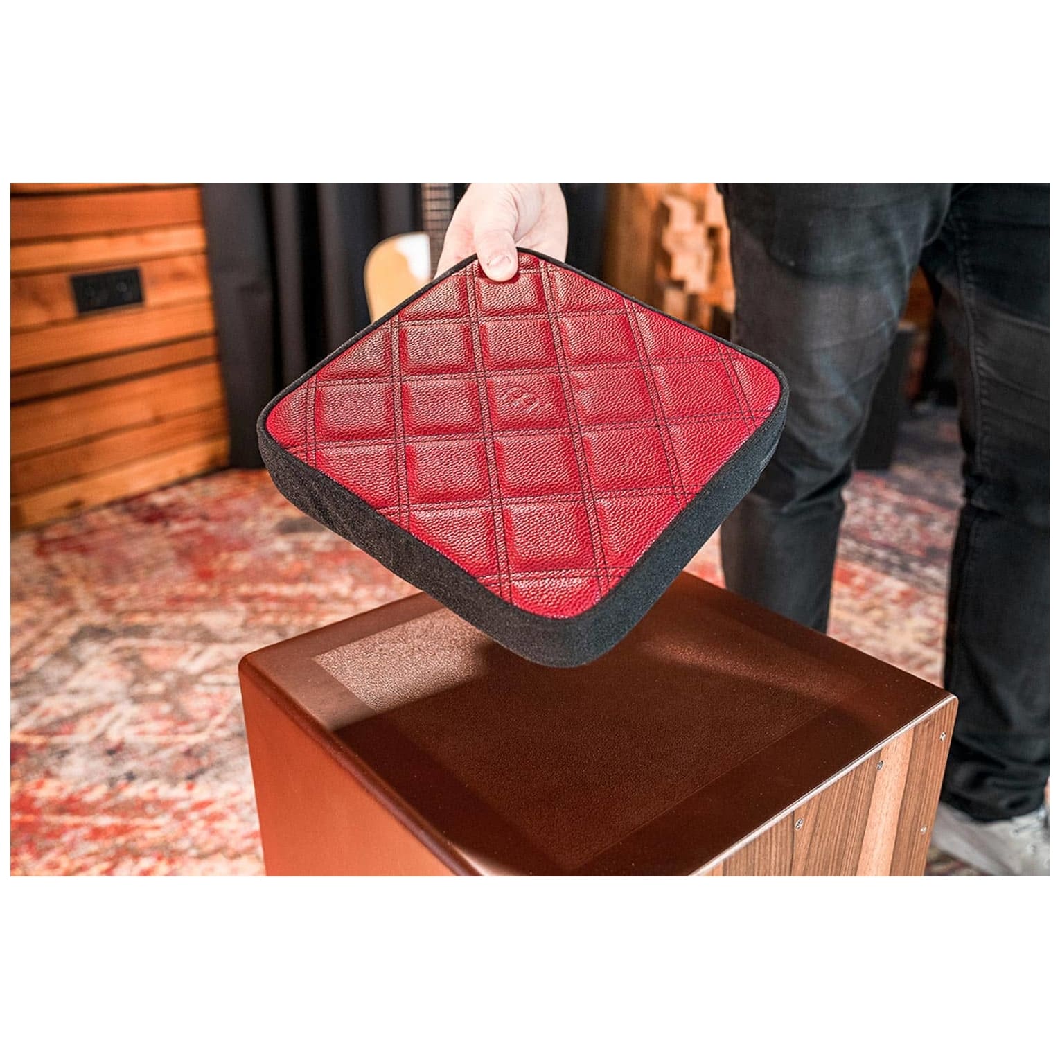 Meinl Percussion - Meinl Percussion DCS-R Deluxe Cajon Seat, Bordeaux - 5