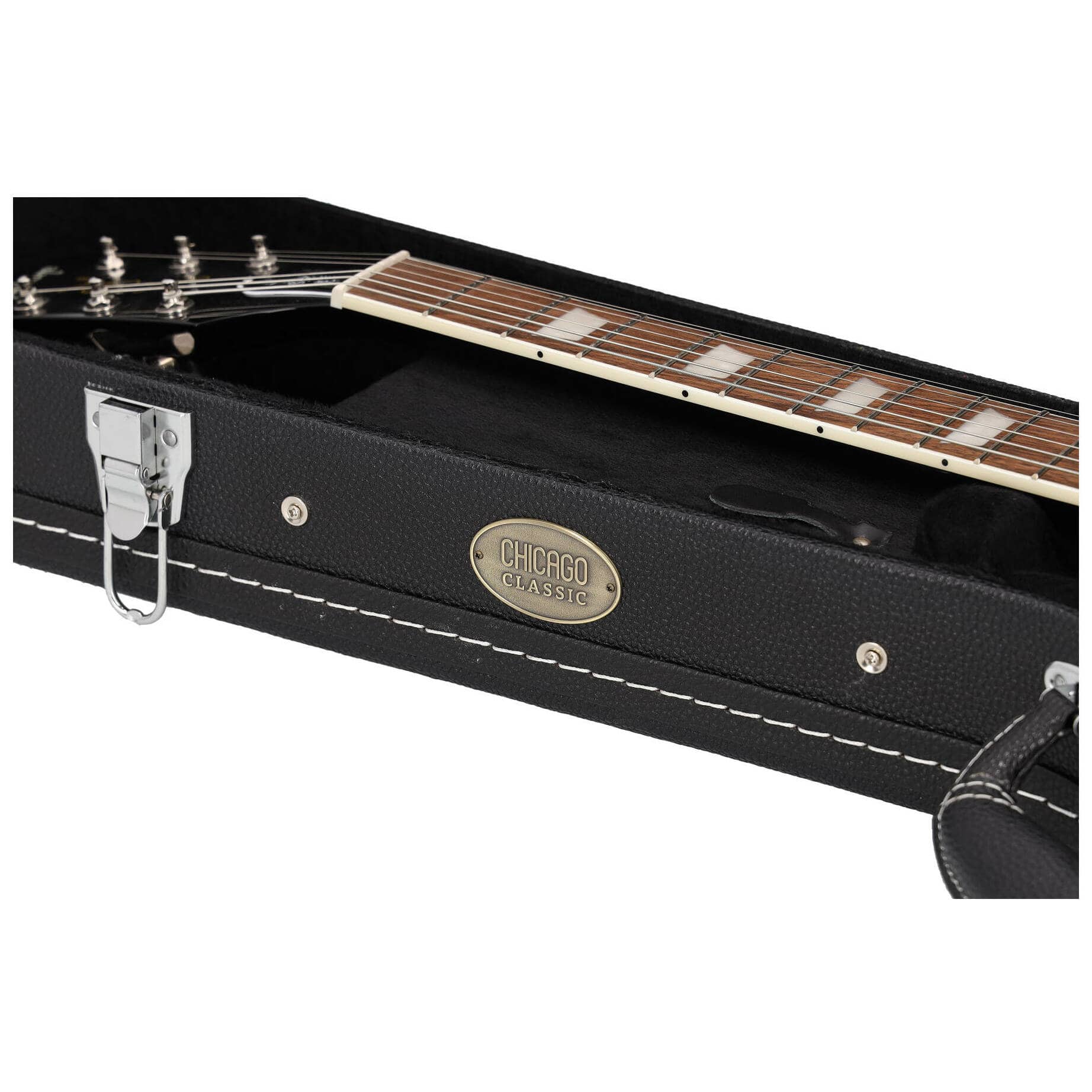 Chicago Classic E-Gitarre Les Paul Koffer Schwarz 5