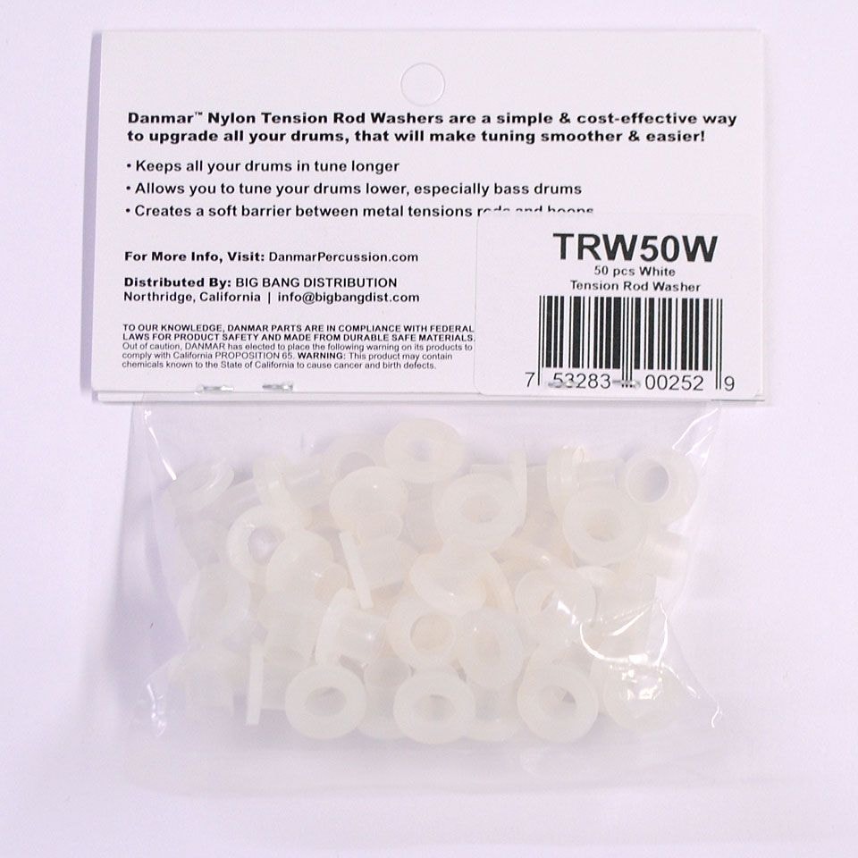  Tension Rod Washers 50 Pcs. White 1