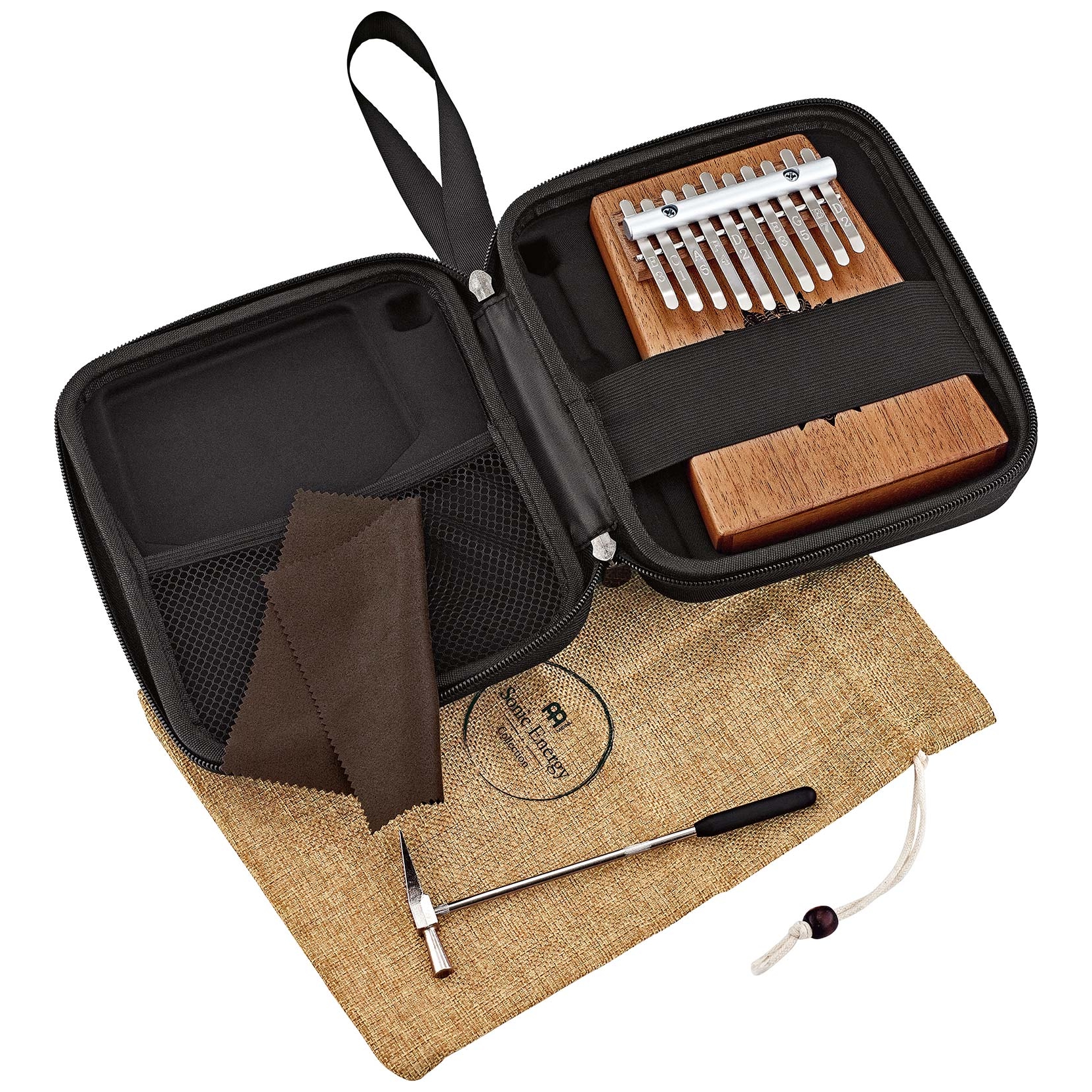 Meinl Sonic Energy - Meinl Sonic Energy KL1008H Soundhole Kalimba, 10 Töne, Mahagoniholz - 8