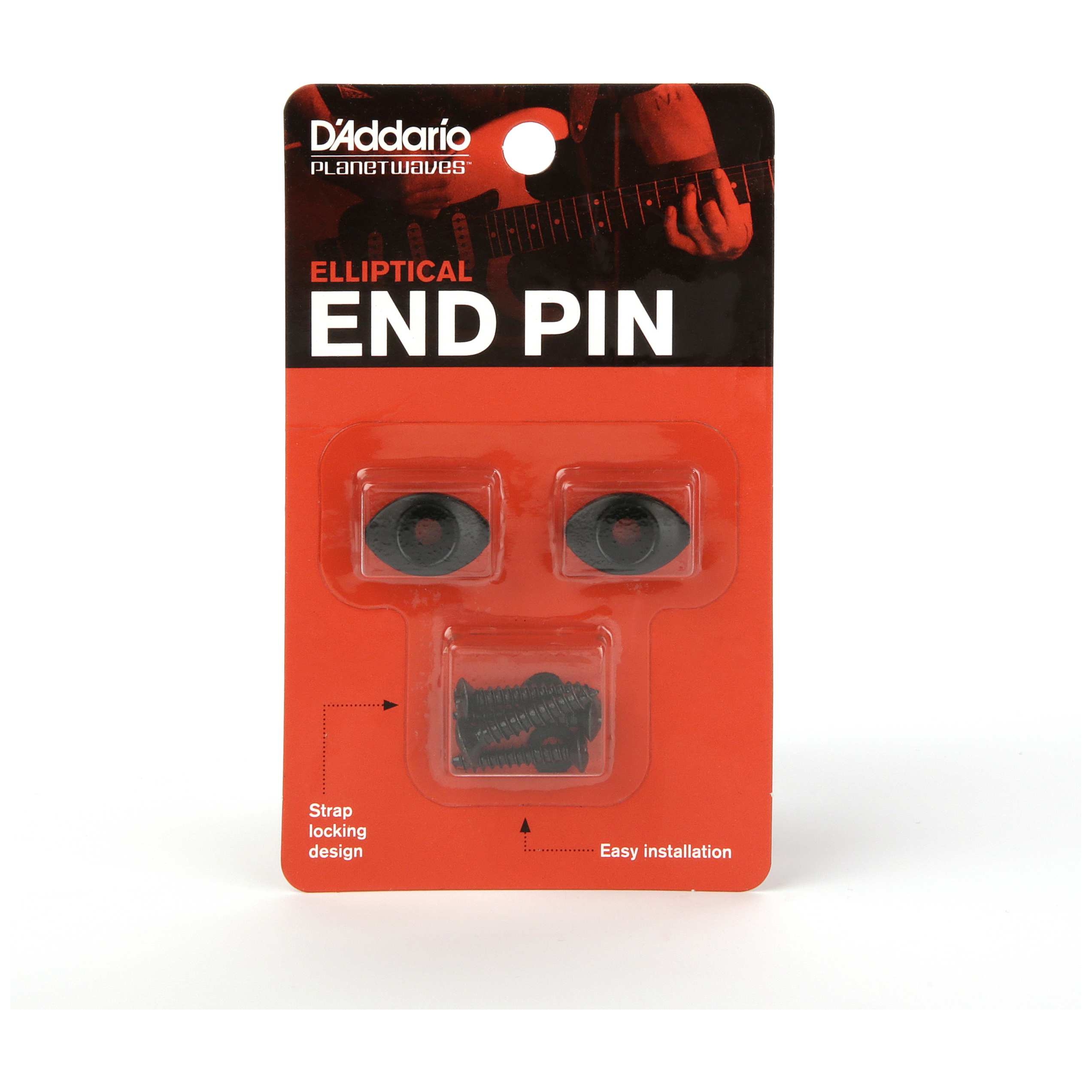 D’Addario - D’Addario PWEEP102 - Elliptical End Pins, Black - 3