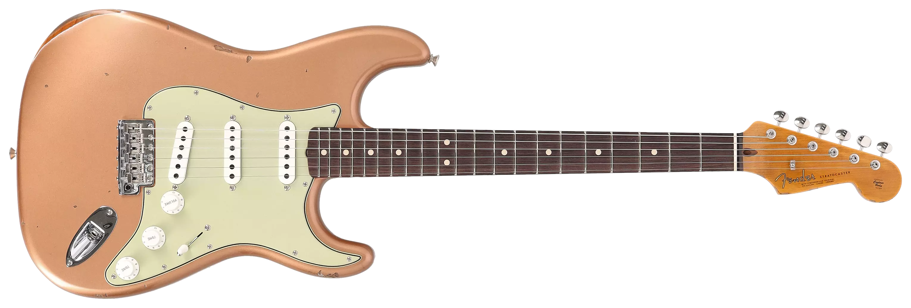 Fender Custom Shop 1963 Stratocaster Relic Aged Copper Metallic #CZ578517 1
