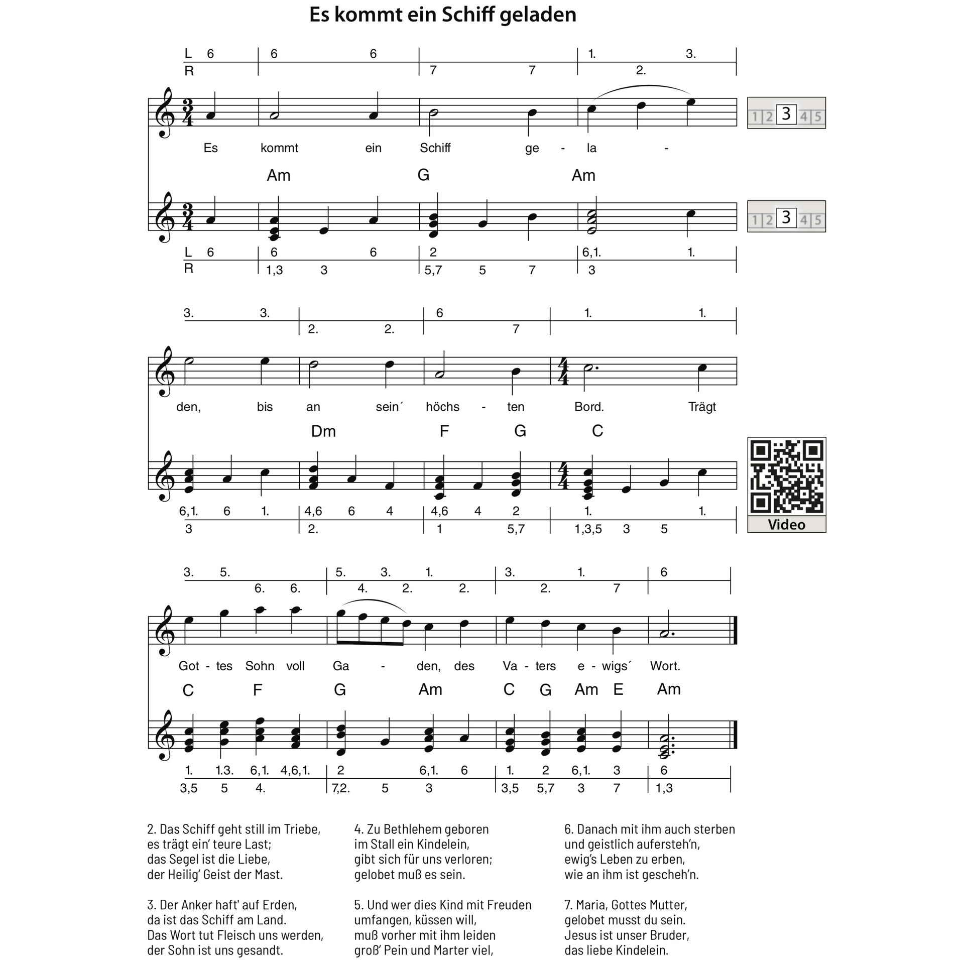  Weihnachtslieder aus alles Welt für Kalimba (17 Töne, C-Dur) 4