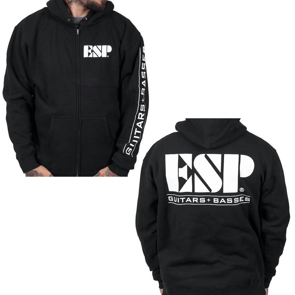 ESP Logo Zip Hoodie BLK L ESP 1