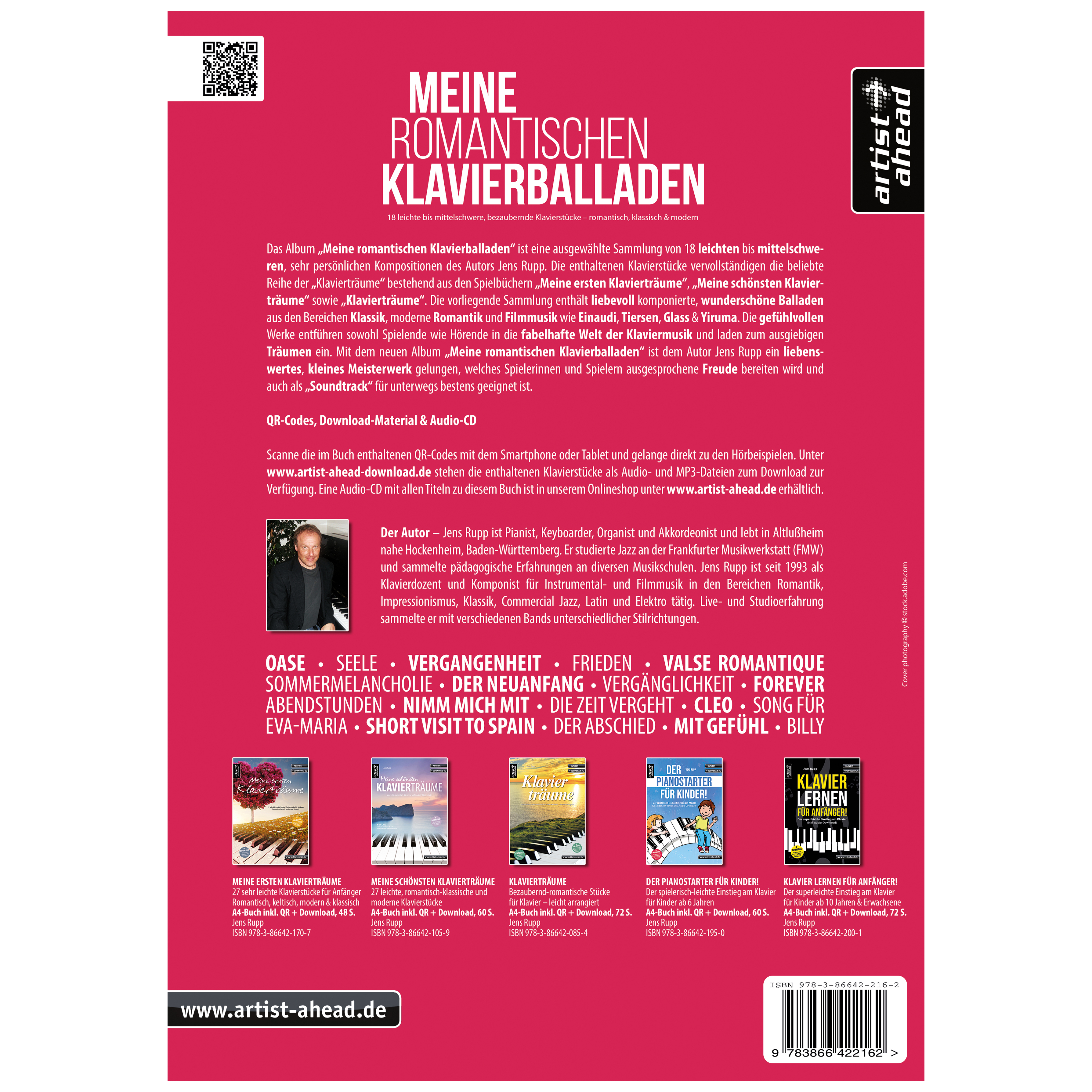 Artist Ahead Meine romantischen Klavierballaden - Jens Rupp 1