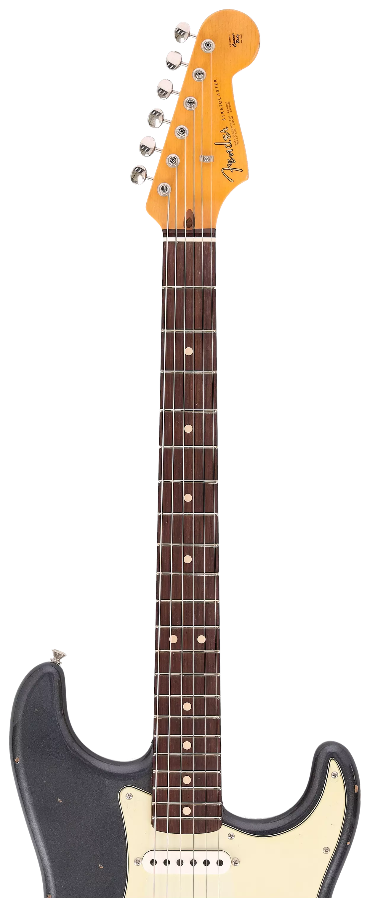 Fender Custom Shop 1963 Stratocaster Relic Aged Black Metallic 5