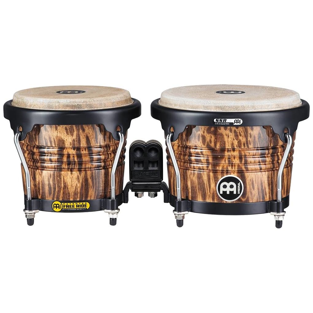 Meinl Percussion - Meinl Percussion FWB190LB - Marathon® Designer Series FWB190 Wood Bongo, Leopard Burl