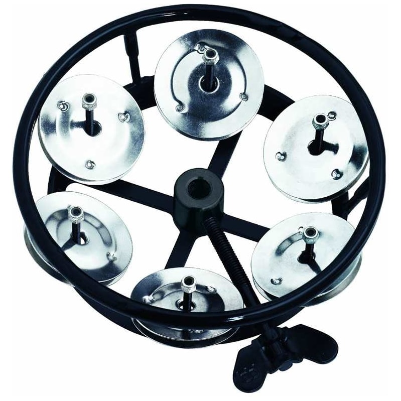 Meinl Percussion - Meinl Percussion THH1BK - 5 Zoll Professional Series Hihat Tambourine, Stainless Steel Jingles