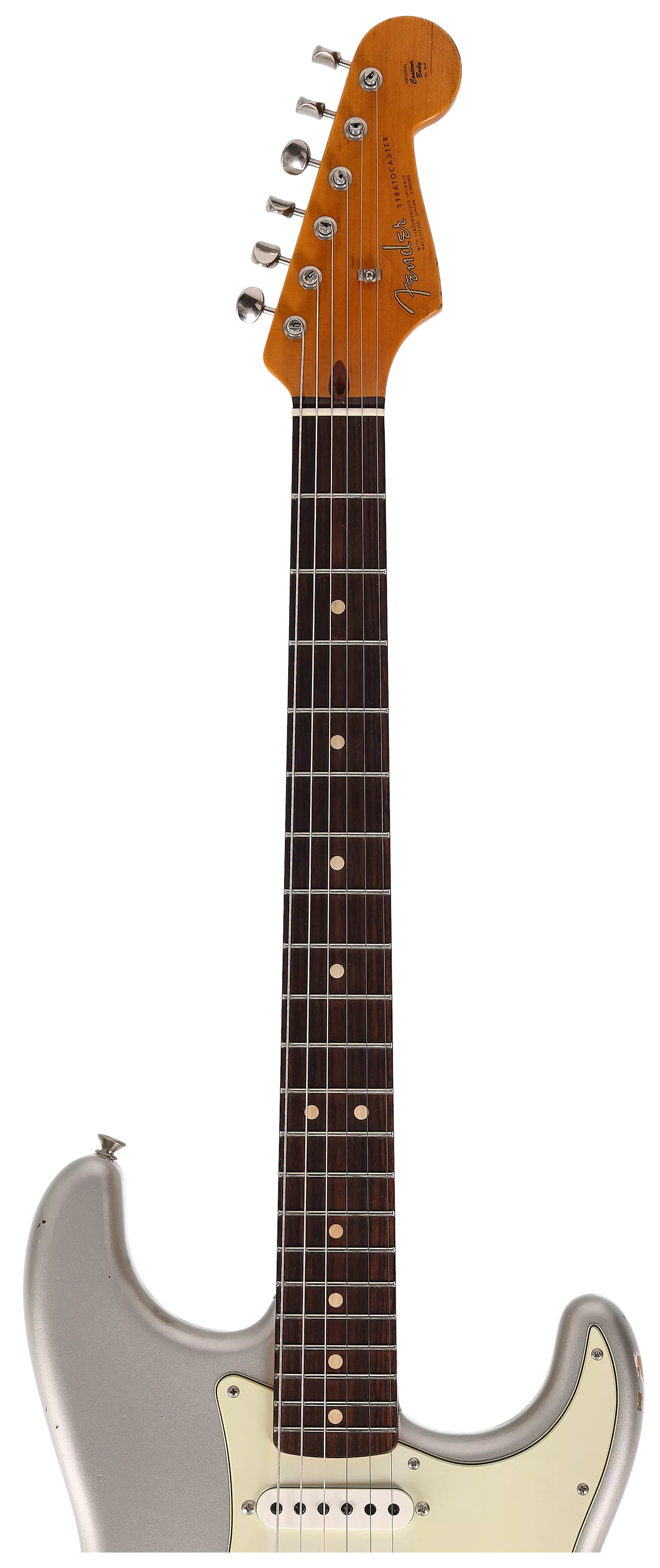 Fender Custom Shop 1963 Stratocaster Relic Aged Inca Silver Metallic #2 9