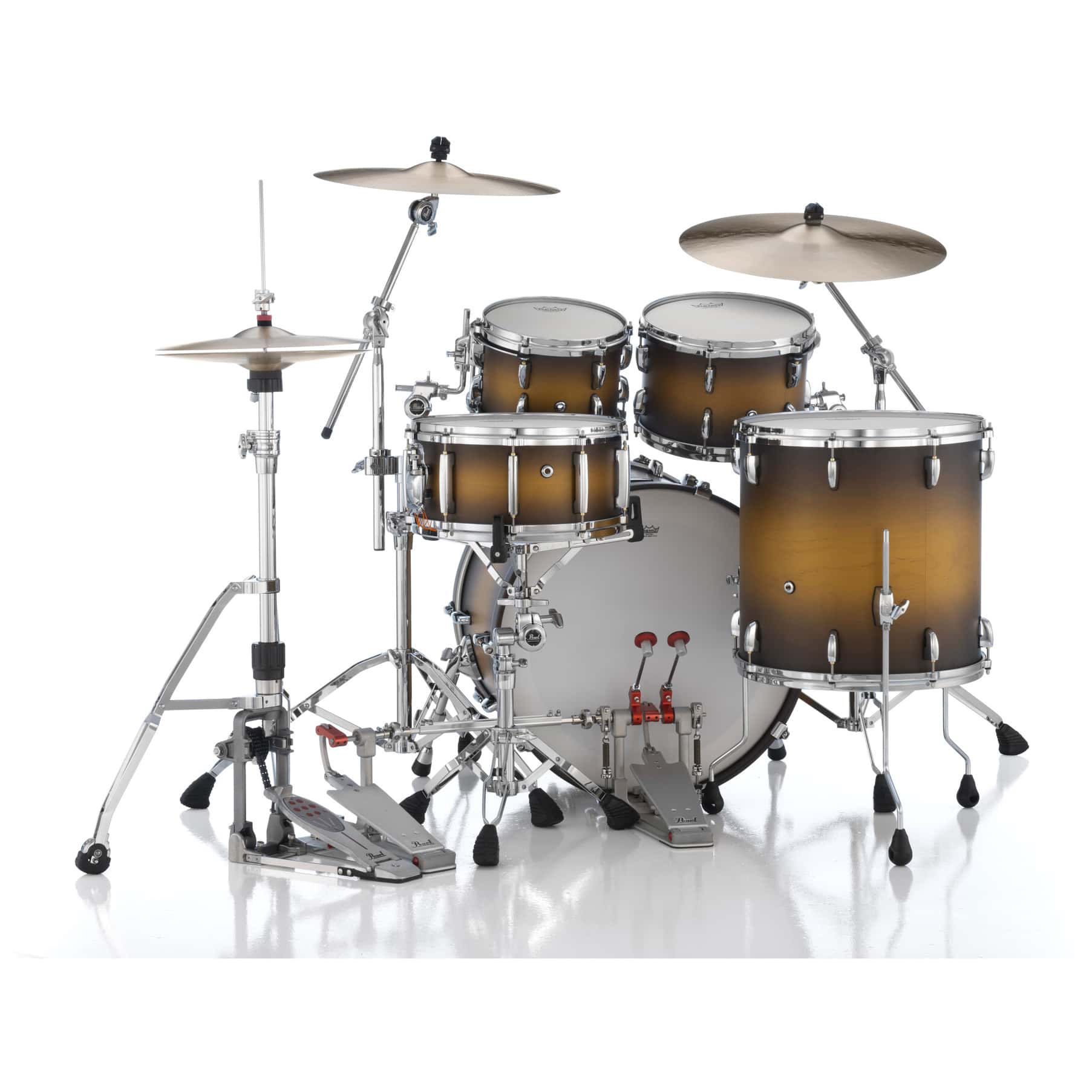 Pearl Masters Maple Pure 22" Matte Olive Burst L-Rod Gyrolock 5