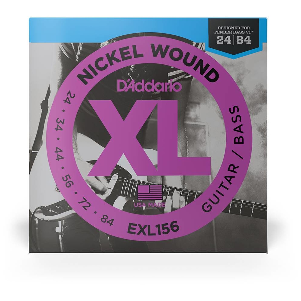 D’Addario - D’Addario EXL156 - XL Electric Bass Fender VI Nickel Wound 024-084