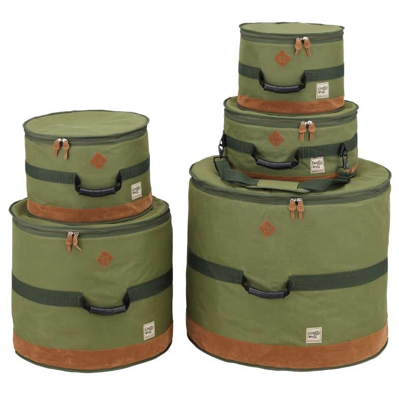 Tama - Tama TDSS52KMG - Powerpad Series Drum Set Bags Moss Green