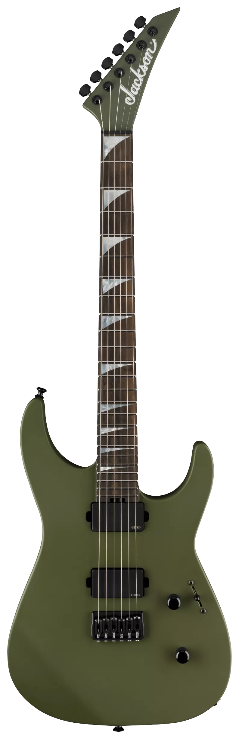 Jackson American Series Soloist SL2 HT EB Matte Army Drab 1