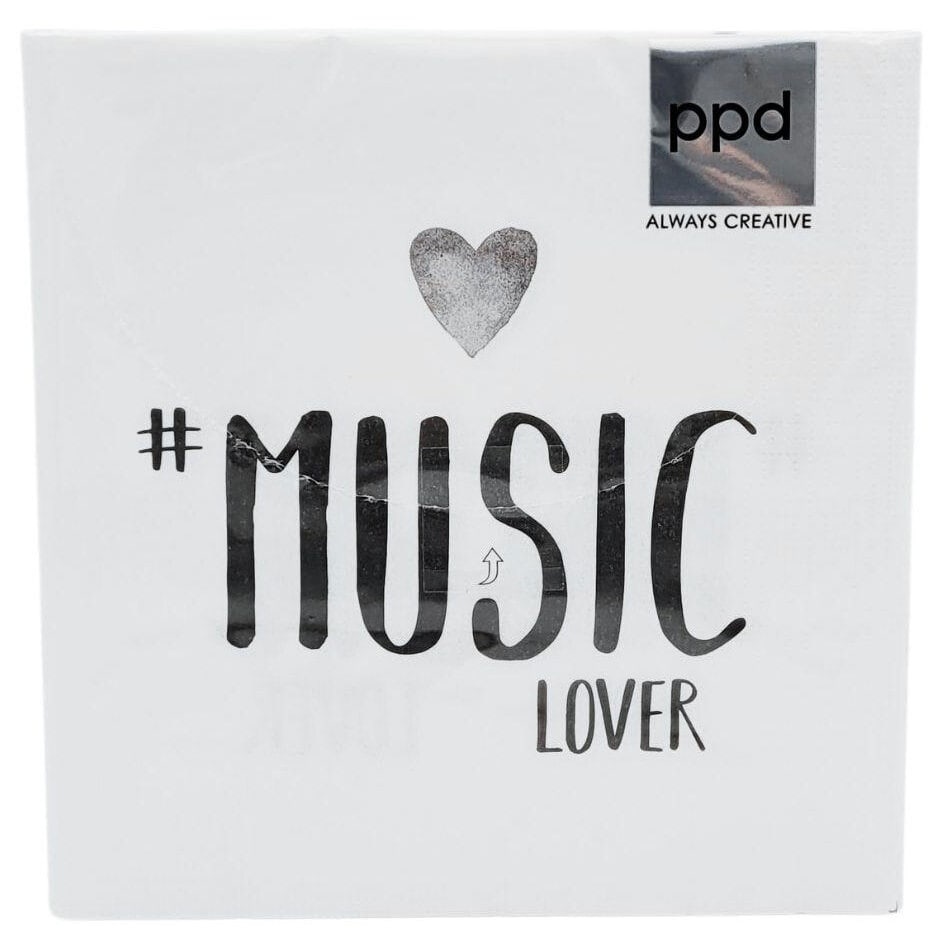 Musikboutique Kübler Napkins - # music lover