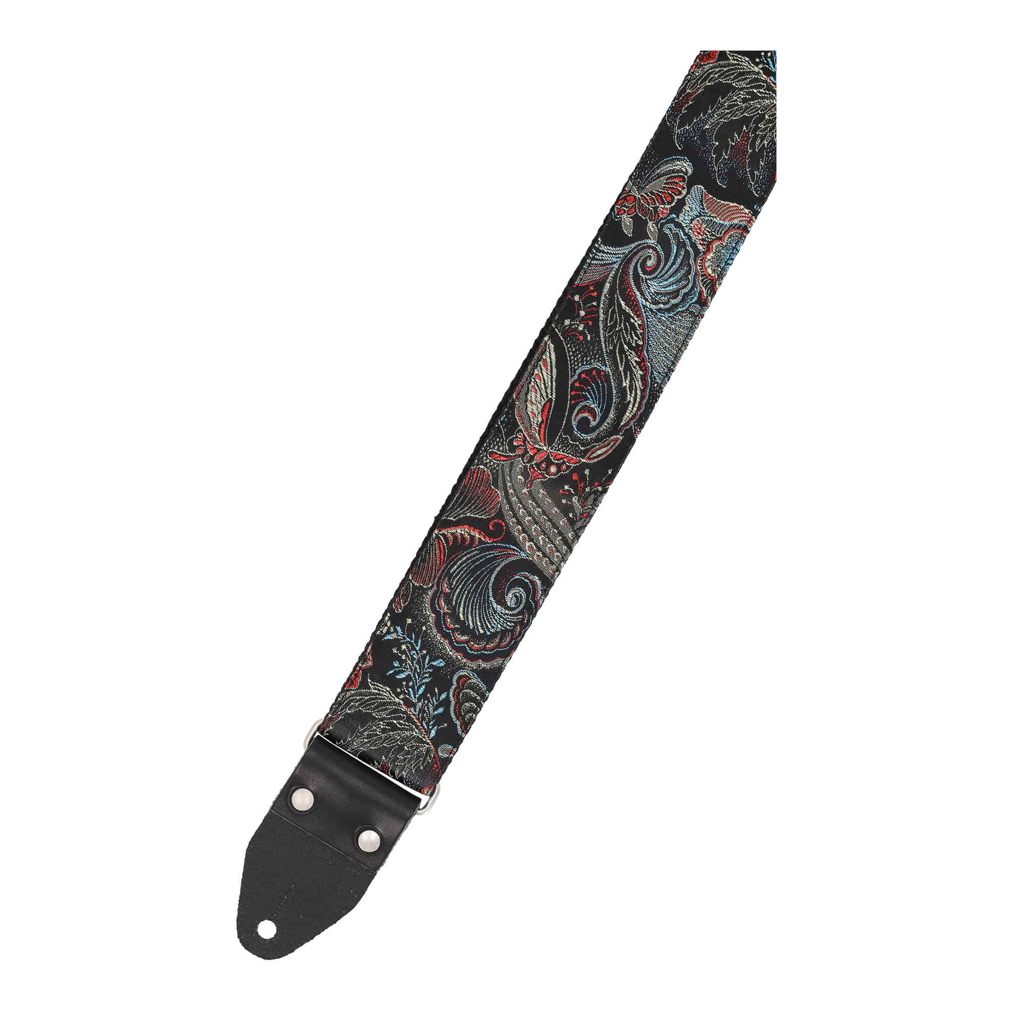 Image of Steyner straps vintage gitarrengurt  eastern nights silber schwarz 4