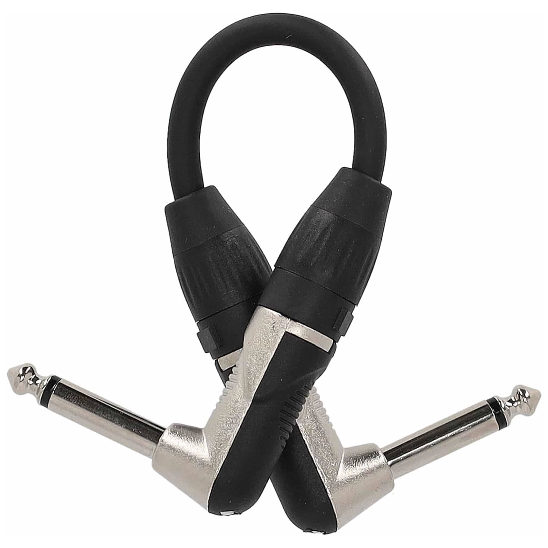 Klang - Klang Patchkabel, 0,15 Meter 6,3 mm Winkelklinke, male, mono - 6,3mm Winkelklinke, male, mono - 2