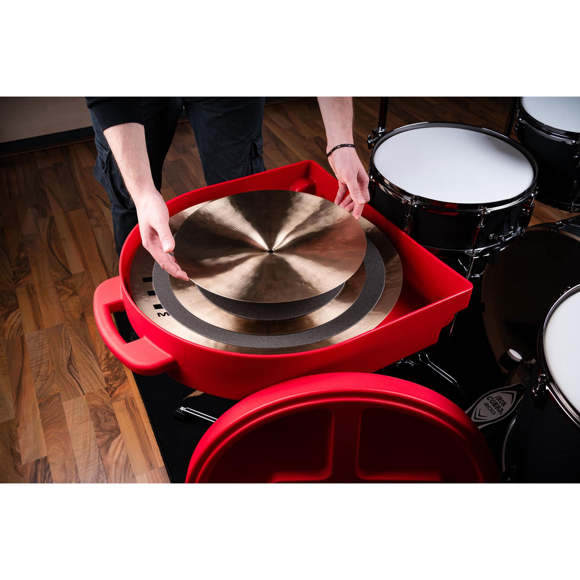 Meinl Cymbals MCC22R Pro Cymbal Case, Red 5
