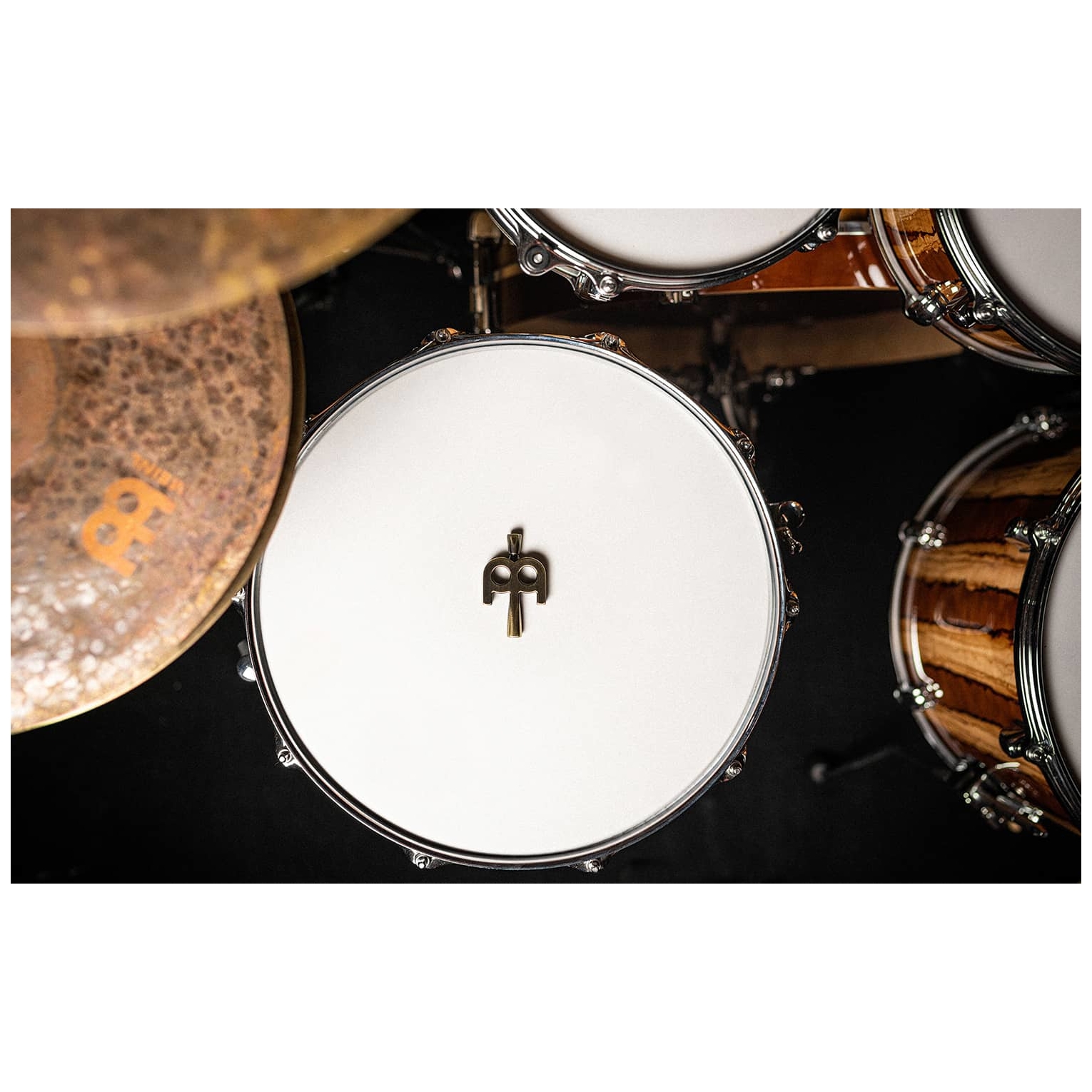 Meinl Stick Brush - Meinl Stick Brush SB510 Meinl Kinetic Drum Key, Antique Bronze Plate - 5