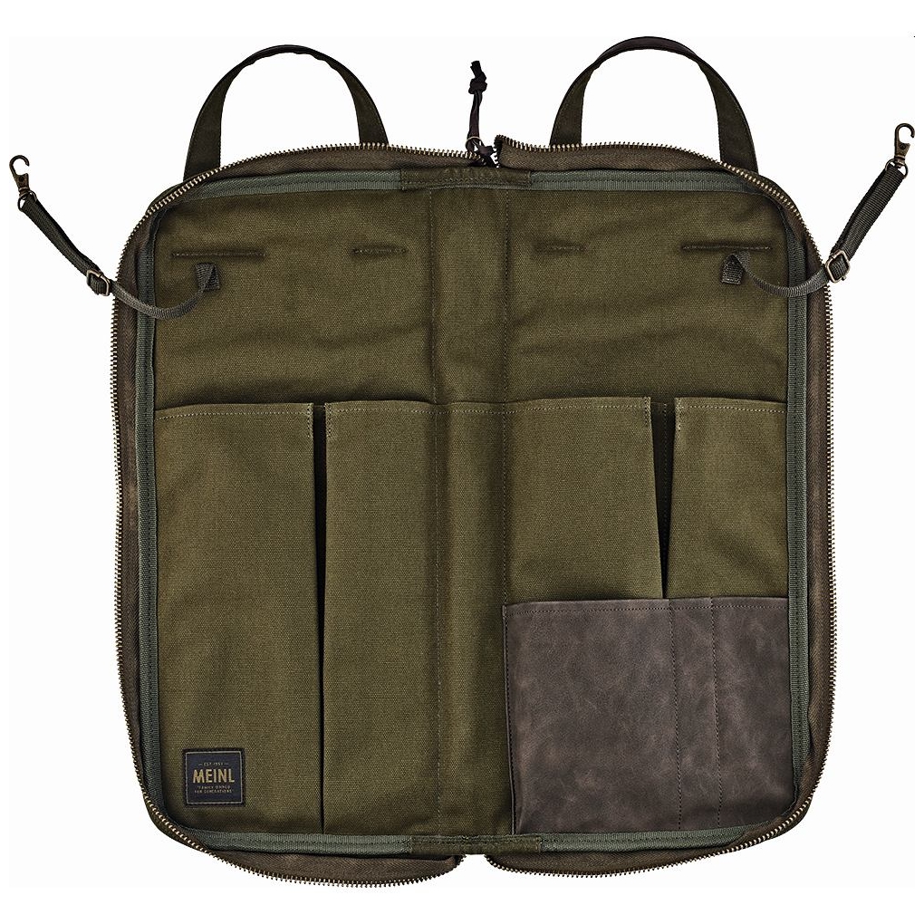 Image of Meinl cymbals mwsgr canvas collection stick bag, forrest green 10028398 4
