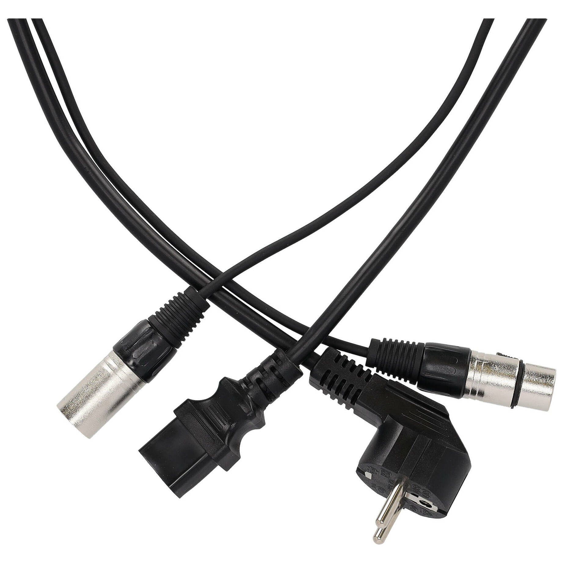 Klang Schuko-IEC XLR Strom-/Signalkabel 3 Meter 2