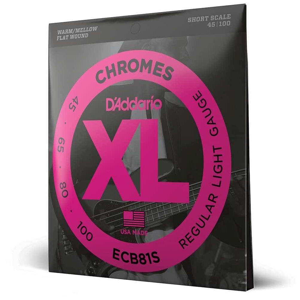 D’Addario - D’Addario ECB81S - XL Bass Chromes, Short Scale 45-100 - 3