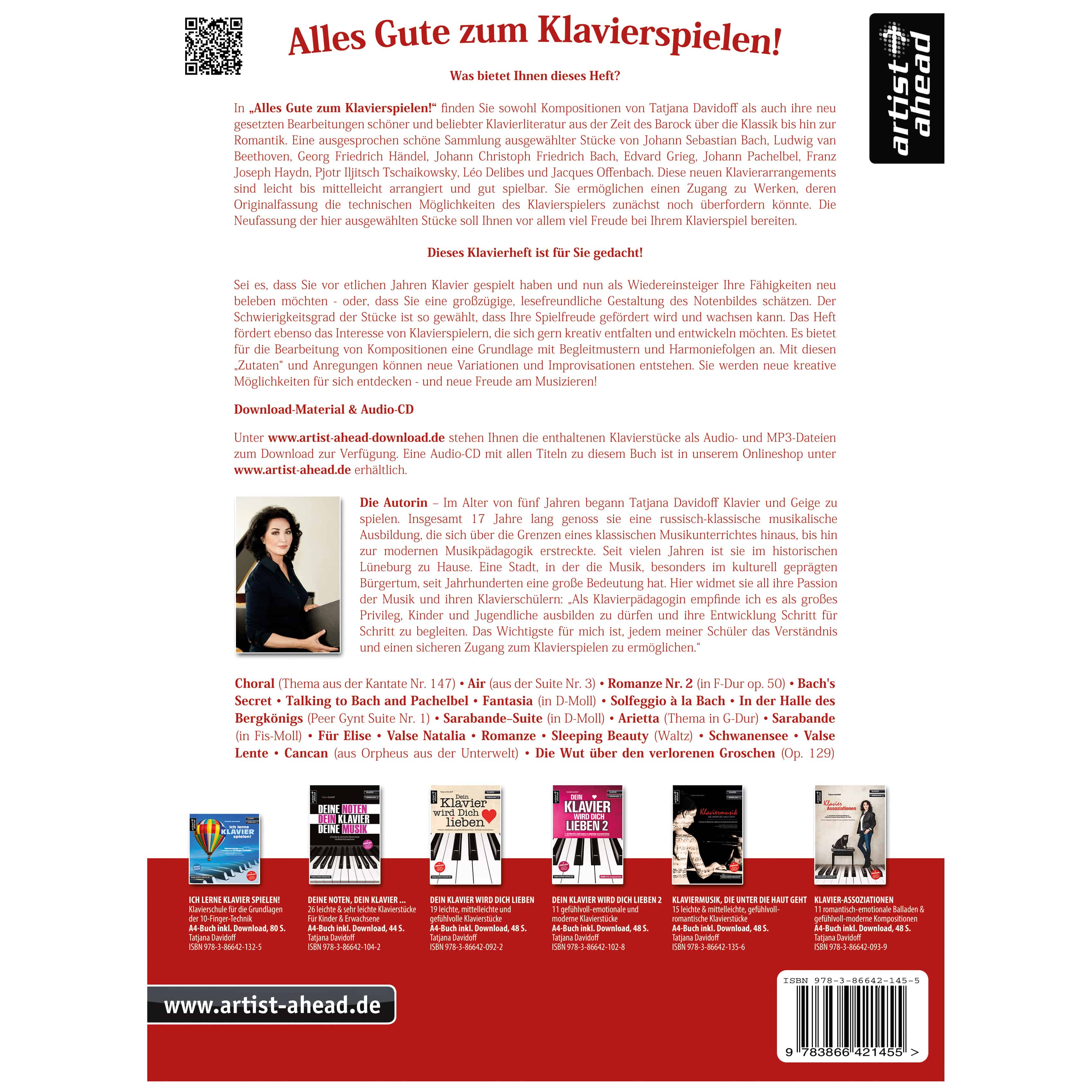 Artist Ahead Alles Gute zum Klavierspielen! - Tatjana Davidoff 1