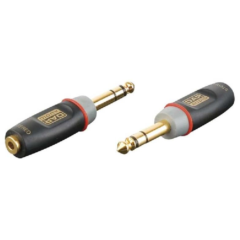 DAP - DAP XGA13 Adapter 3,5 mm Klinkenbuchse Stereo auf 6,3 mm Klinkenstecker Stereo