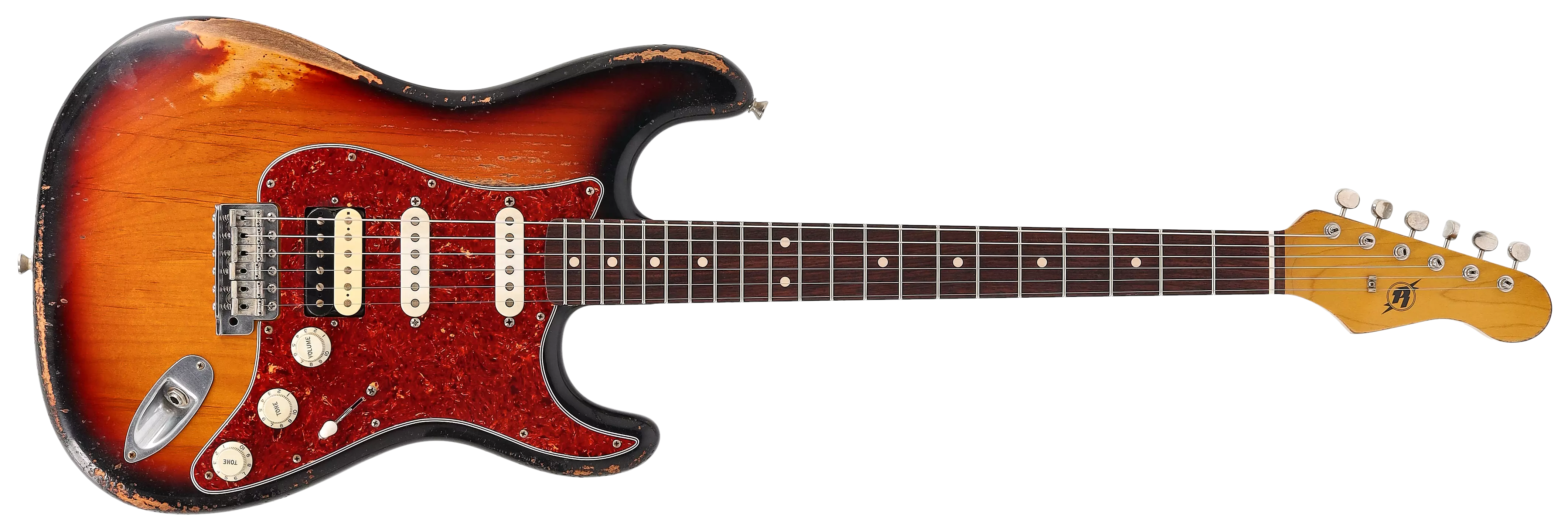 Rock N Roll Relics Blackmore Model HSS Lollar Heavy Aged 3TS#2 1